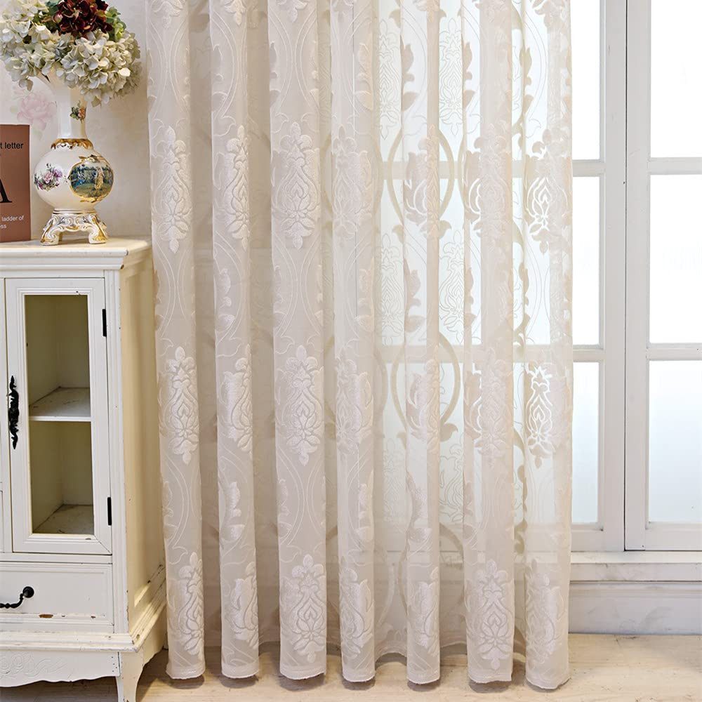 M&W DAS DESIGN Vorhang Wohnzimmer Schlafzimmer​​ Curtains Mit ösen (1er), 2 für Paar, halbtransparent