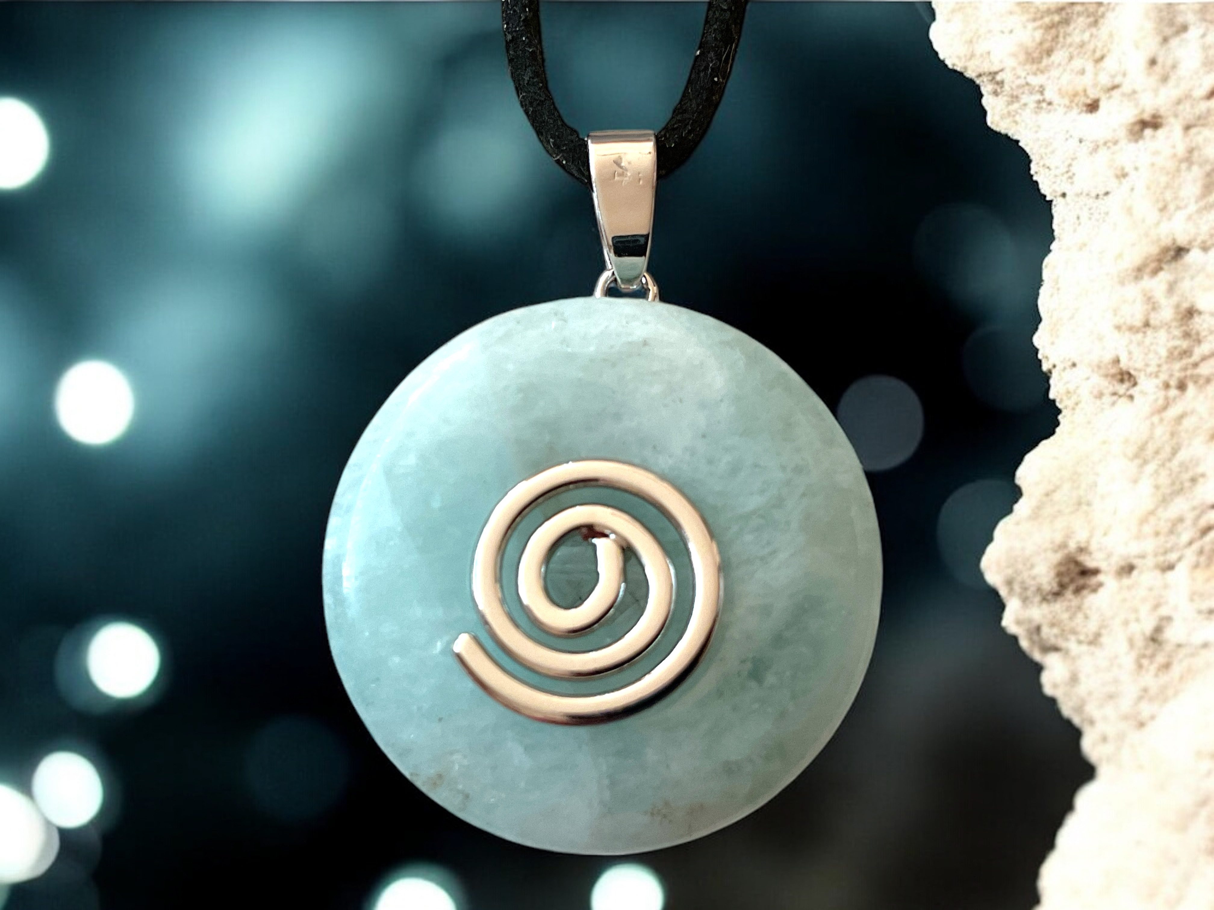 Steinfixx® Lange Kette echter Edelsteindonut 30 günstig online kaufen