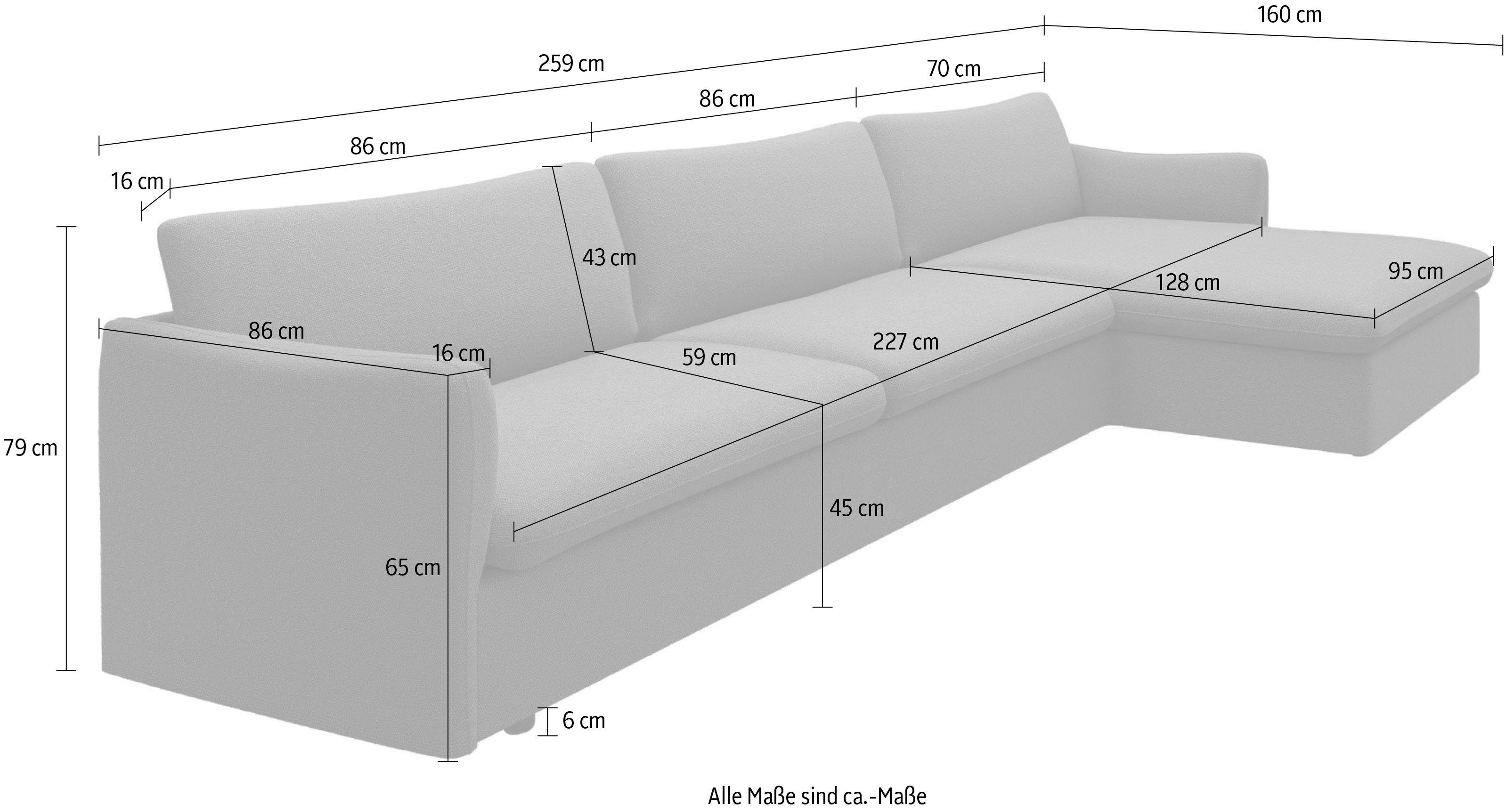 attraktiver Imatra, in verfügbar Sofakombinationen unterschiedliche andas Ecksofa Form,