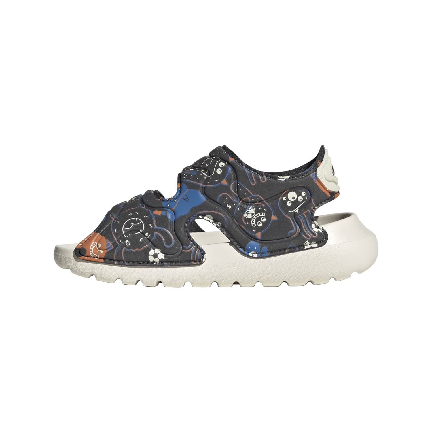adidas Performance Sandale Altaswim 3 (Klettverschluss) dunkelgrau/bunt Kinder Badeschuh