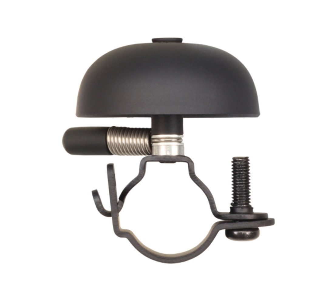Fahrradklingel Mini Karen Bell, All Black, Steel Band Mount, Retro Look, Ø 45mm