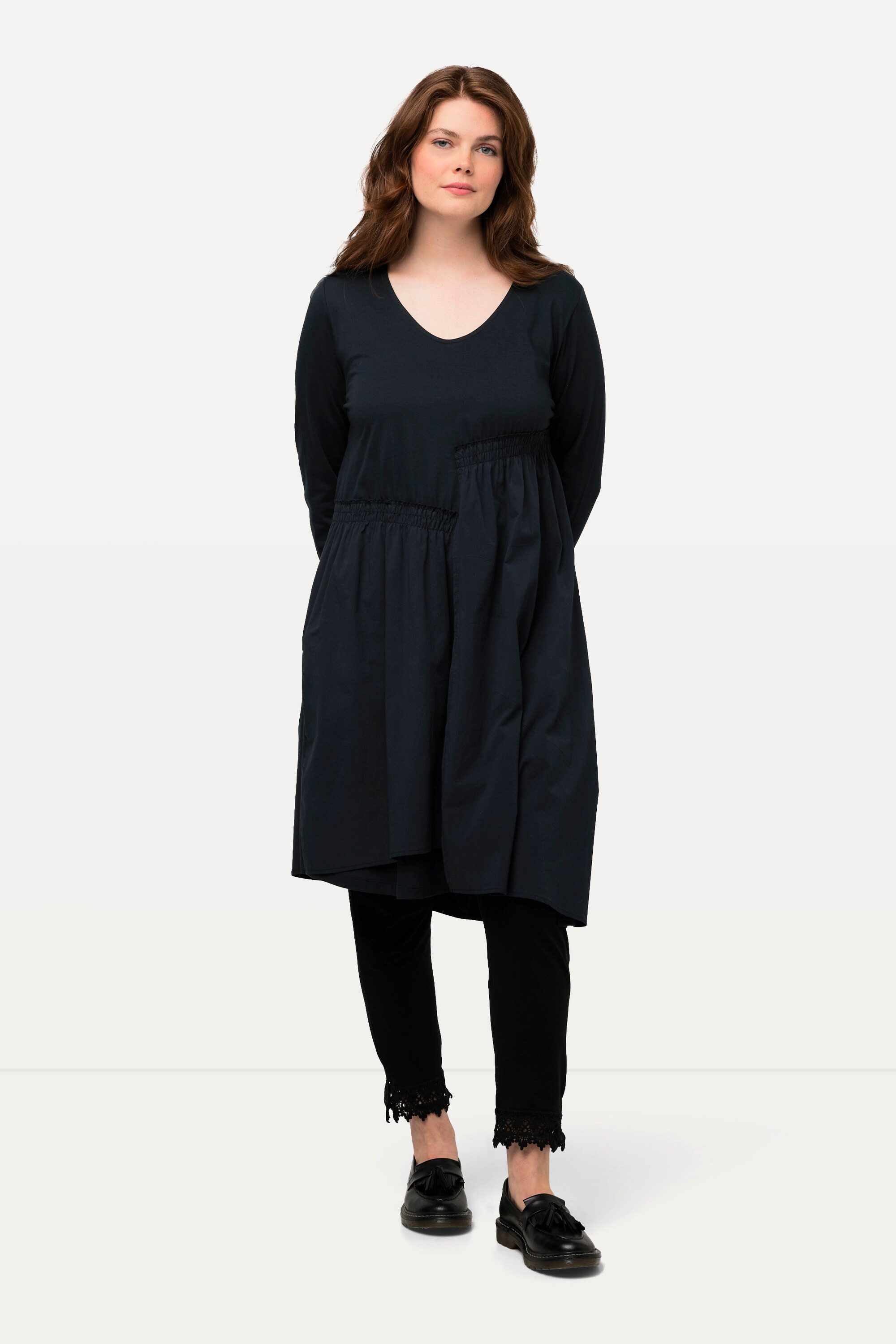 Ulla Popken Midikleid Midikeid Jersey Oberteil günstig online kaufen