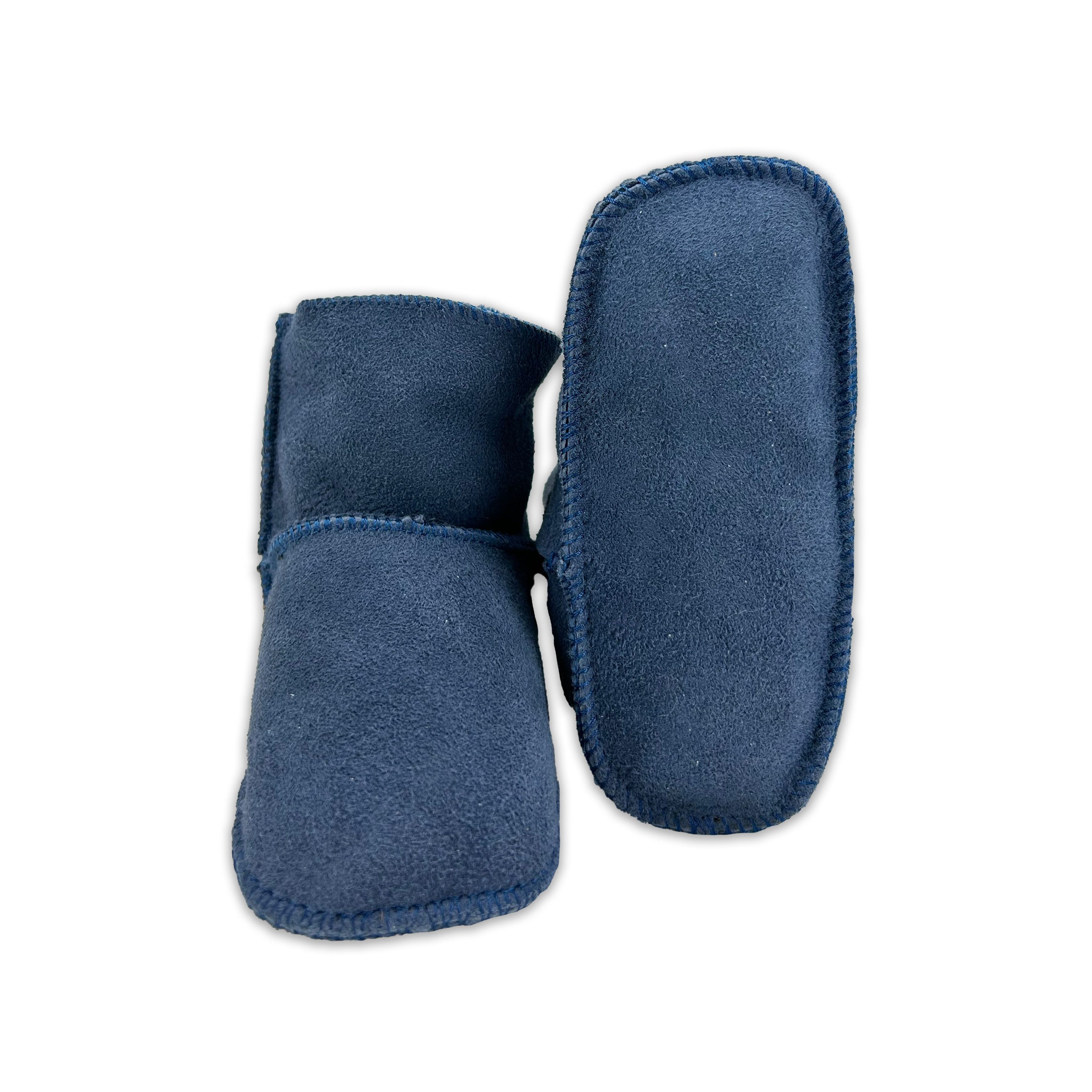 Reissner Lammfelle Babyschuhe Lammfell Modell LYON 1-Klett Babystiefel – Bild 3 von 5