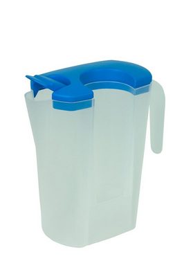 Gravidus Wasserkrug Saftkrug Karaffe Krug mit Pendel-Ausguss und 4 Becher Kunststoff