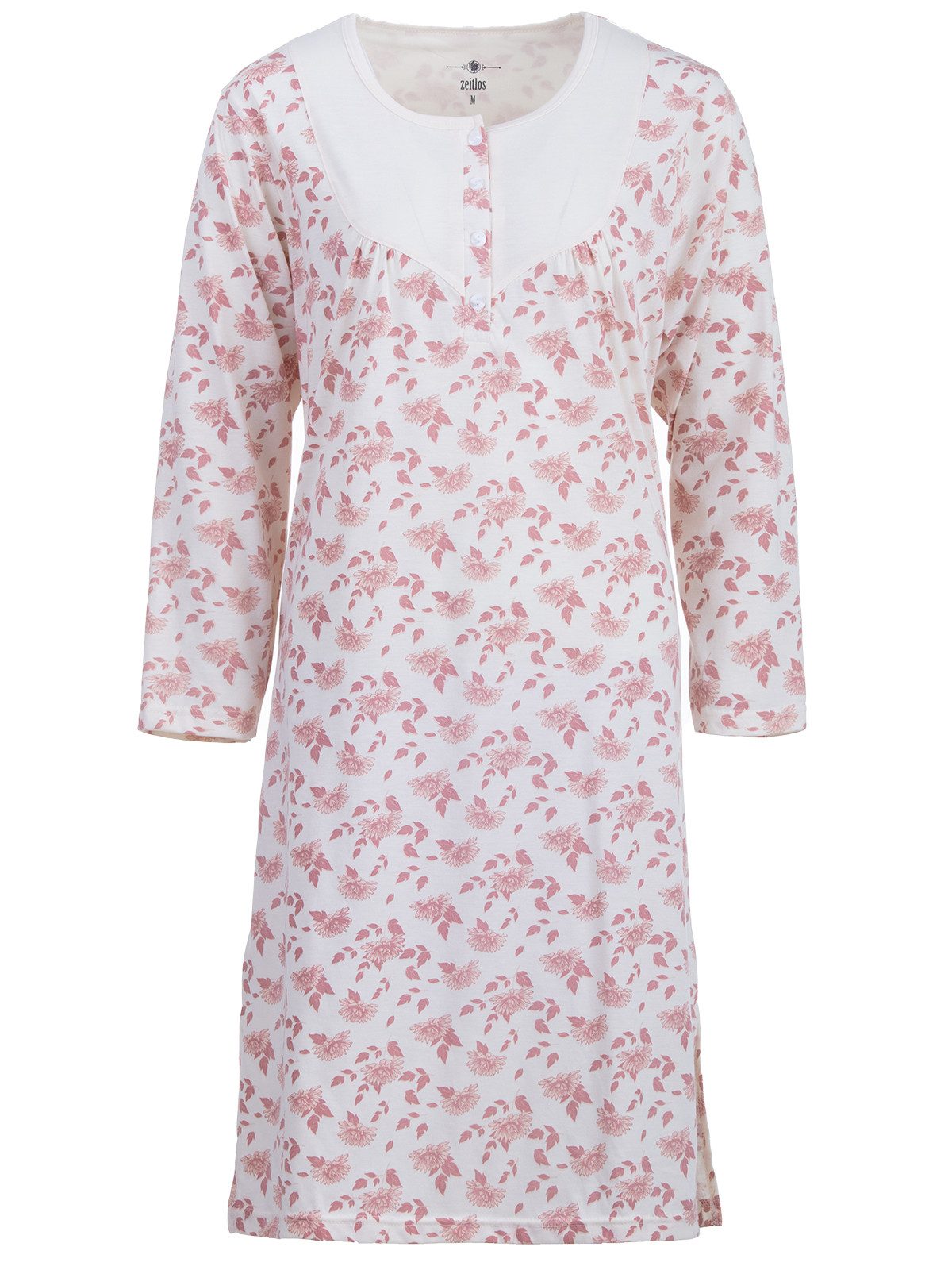 zeitlos Nachthemd Nachthemd Langarm - Romy Chrysantheme günstig online kaufen