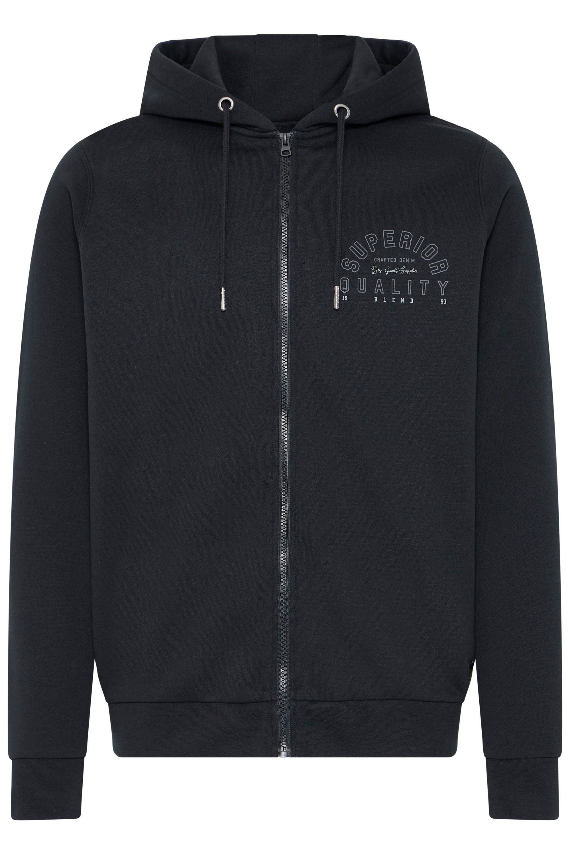 Blend Kapuzensweatjacke BHSunic Schicke Kapuzenfleecejacke mit Print – Bild 2 von 5