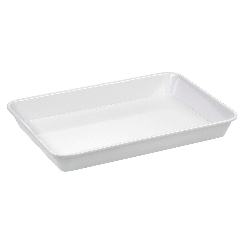 Ornamin Servierschale Schür-Schale 2XL - 4 cm tief, Melamin, Instrumentenschale l Laborschale l Präsentationsschale