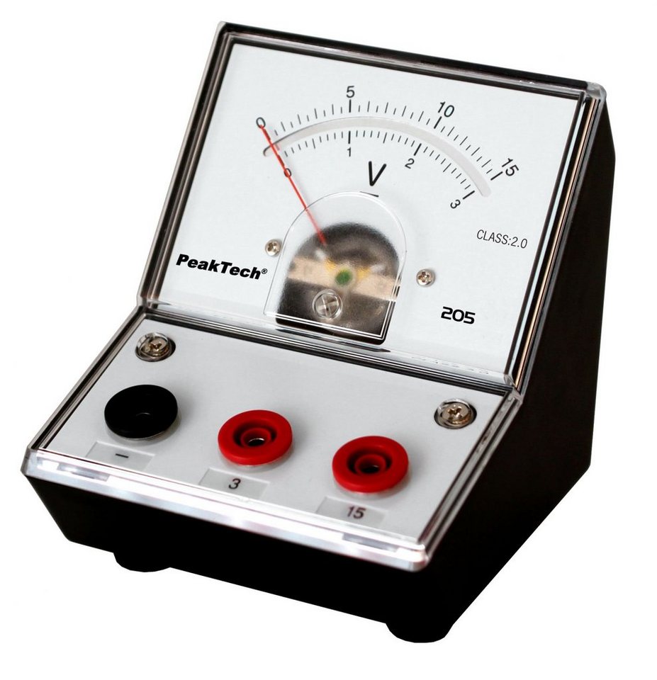 Thumbnail - PeakTech Spannungsprüfer PeakTech P 205-05: Analog-Voltmeter 0 - 3 V - 15 (ED-205 3-15V), (1 St)