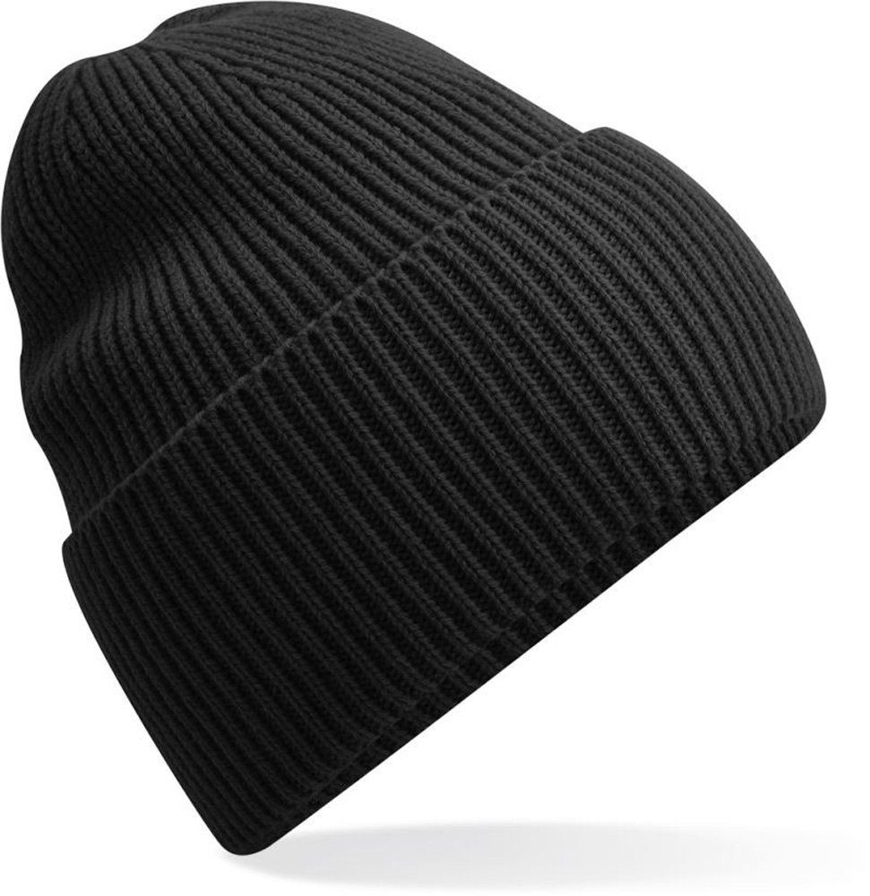 Strickmütze Lange Strickmütze mit Umschlag