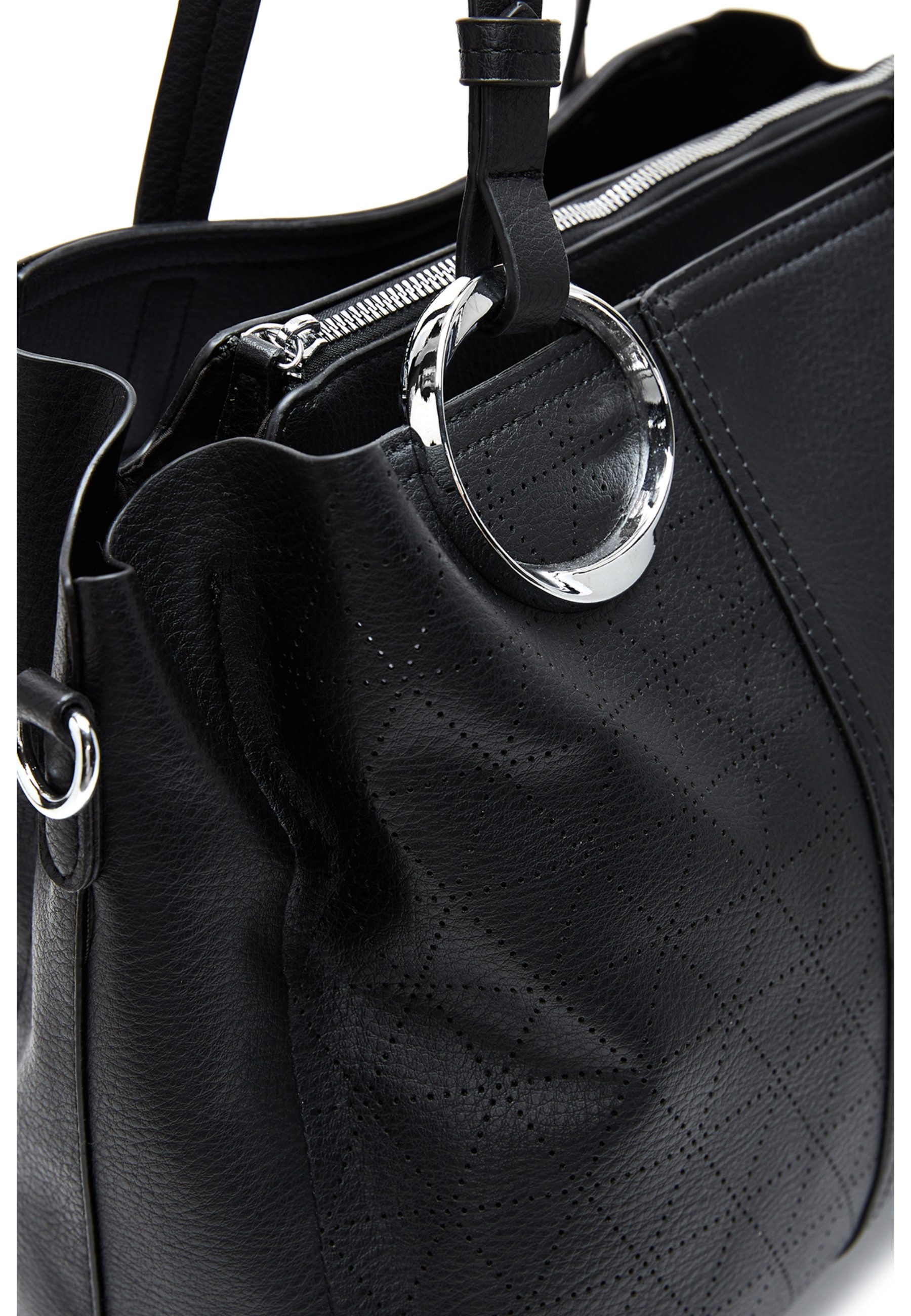 Derimod Umhängetasche Schultertasche aus Kunstleder, Kunstleder, Schulterriemen, Mittel