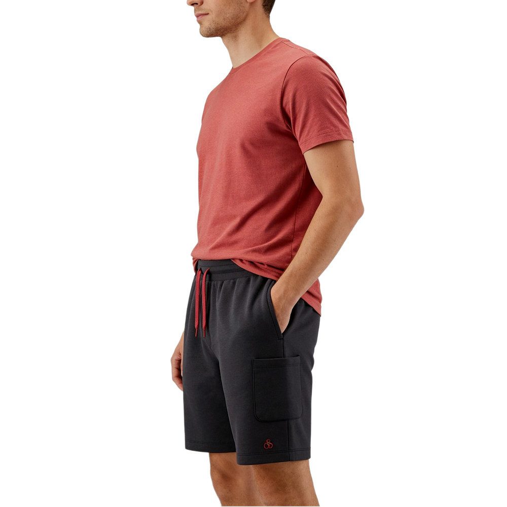 Scotch & Soda Sweatshorts Freizeitshorts Shorts mit Kordelzug, Eingrifftaschen stylisch und leicht mit Logostick – Bild 3 von 5