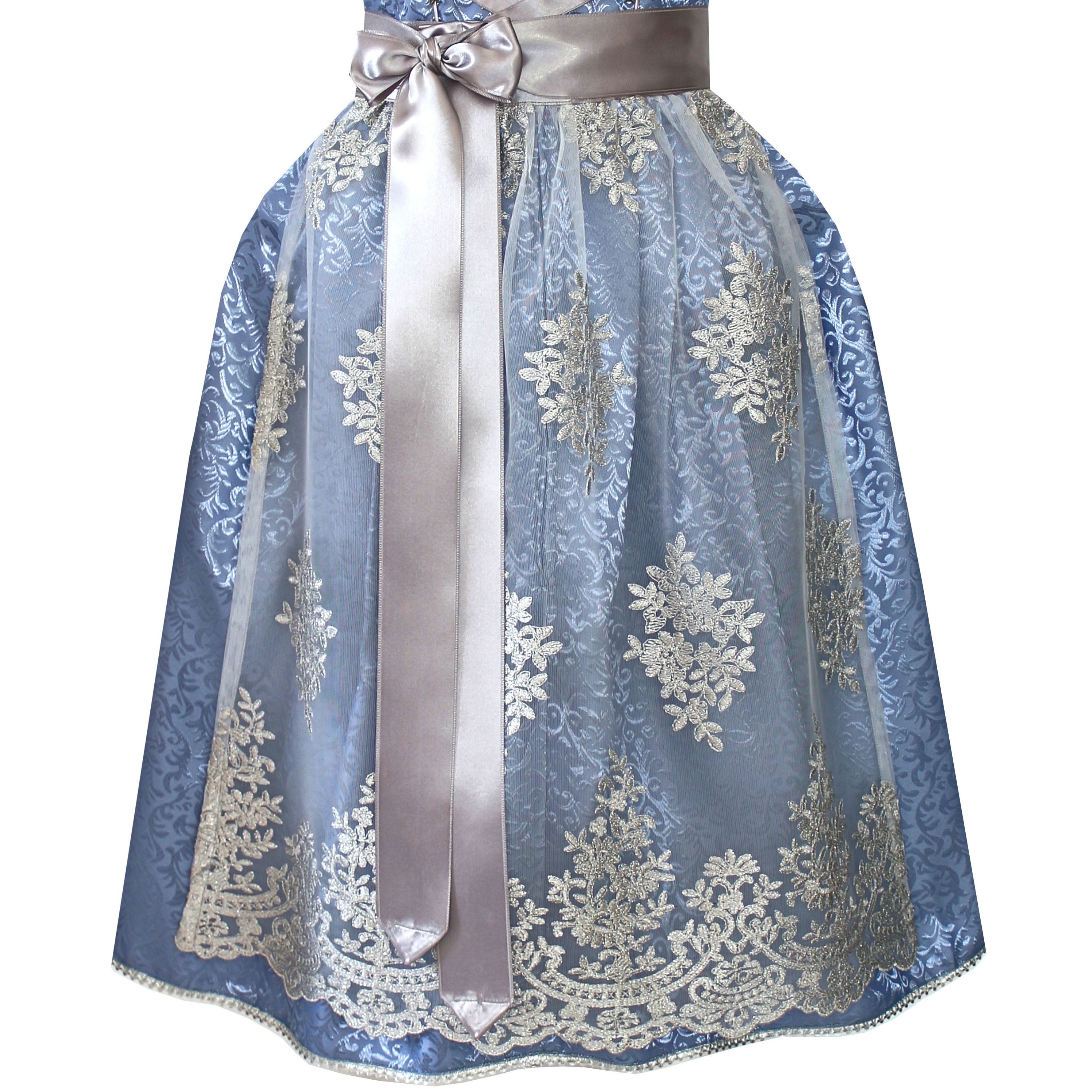 Alpenmärchen Dirndl Dirndl Mirabelle in Hellblau und Silber - ALM941