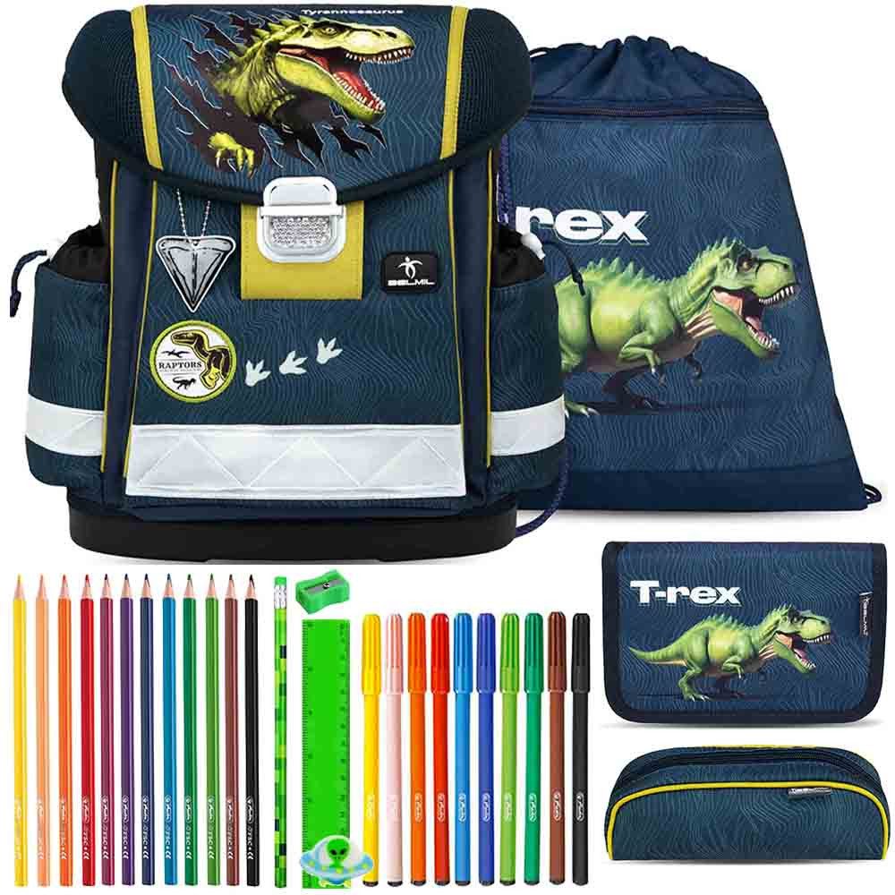 Belmil Schulranzen Set Classy 10-teilig 2025 Jungen King Dino
