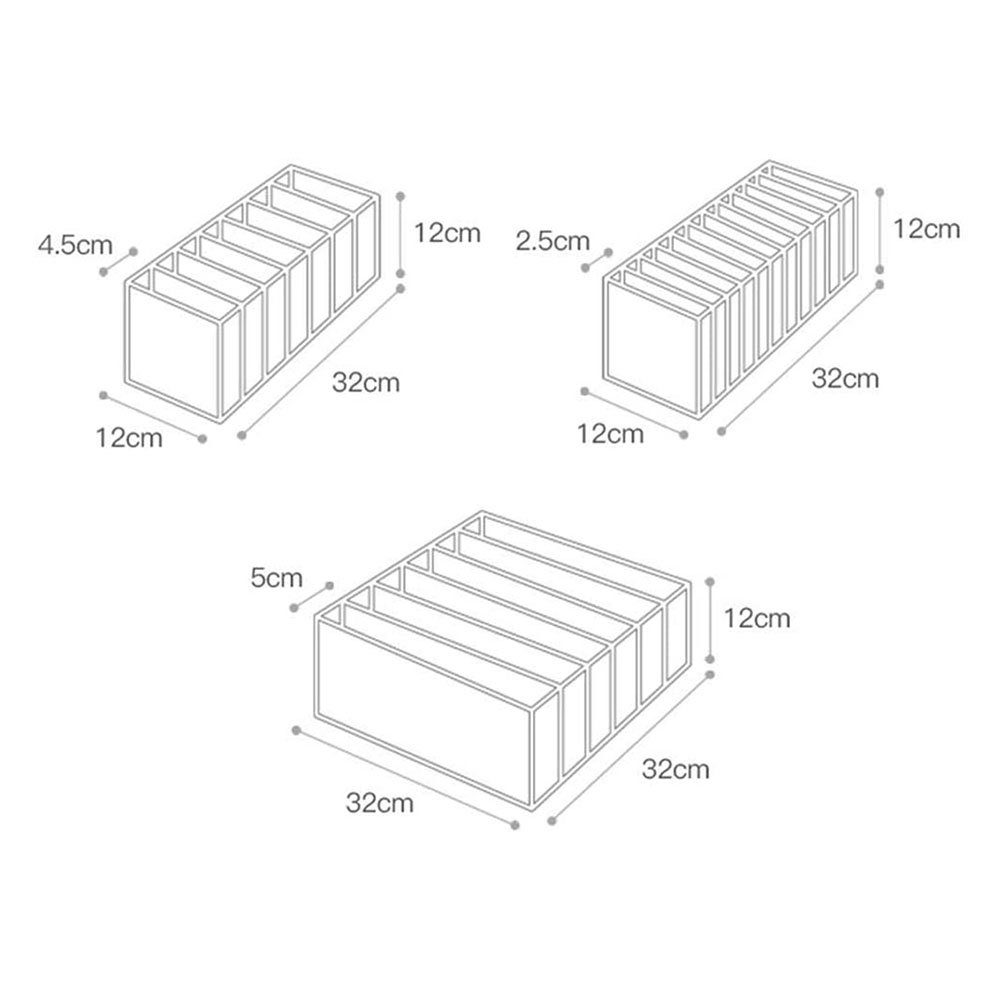 Schubladeneinsatz Unterwäsche-Organizer-Schublade,Organizer Jormftte