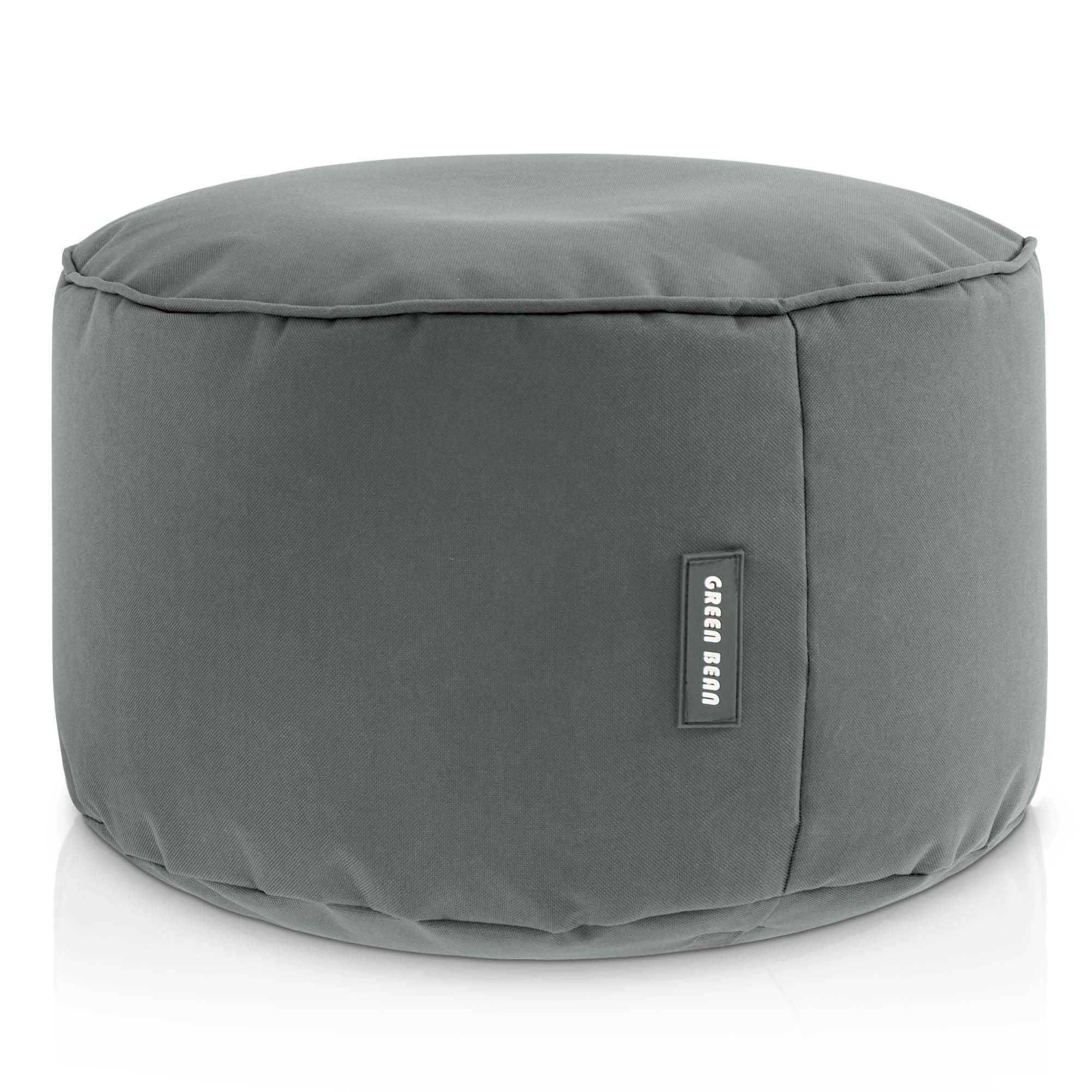 Green Bean Pouf Sitzsack-Hocker Pouf Stay 45x25cm (Sitzsack-Hocker 45x25cm mit EPS-Perlen Füllung -, Fußhocker Fußkissen Sitz-Pouf für Sitzsäcke), die ideale Ergänzung zum Sitzsack