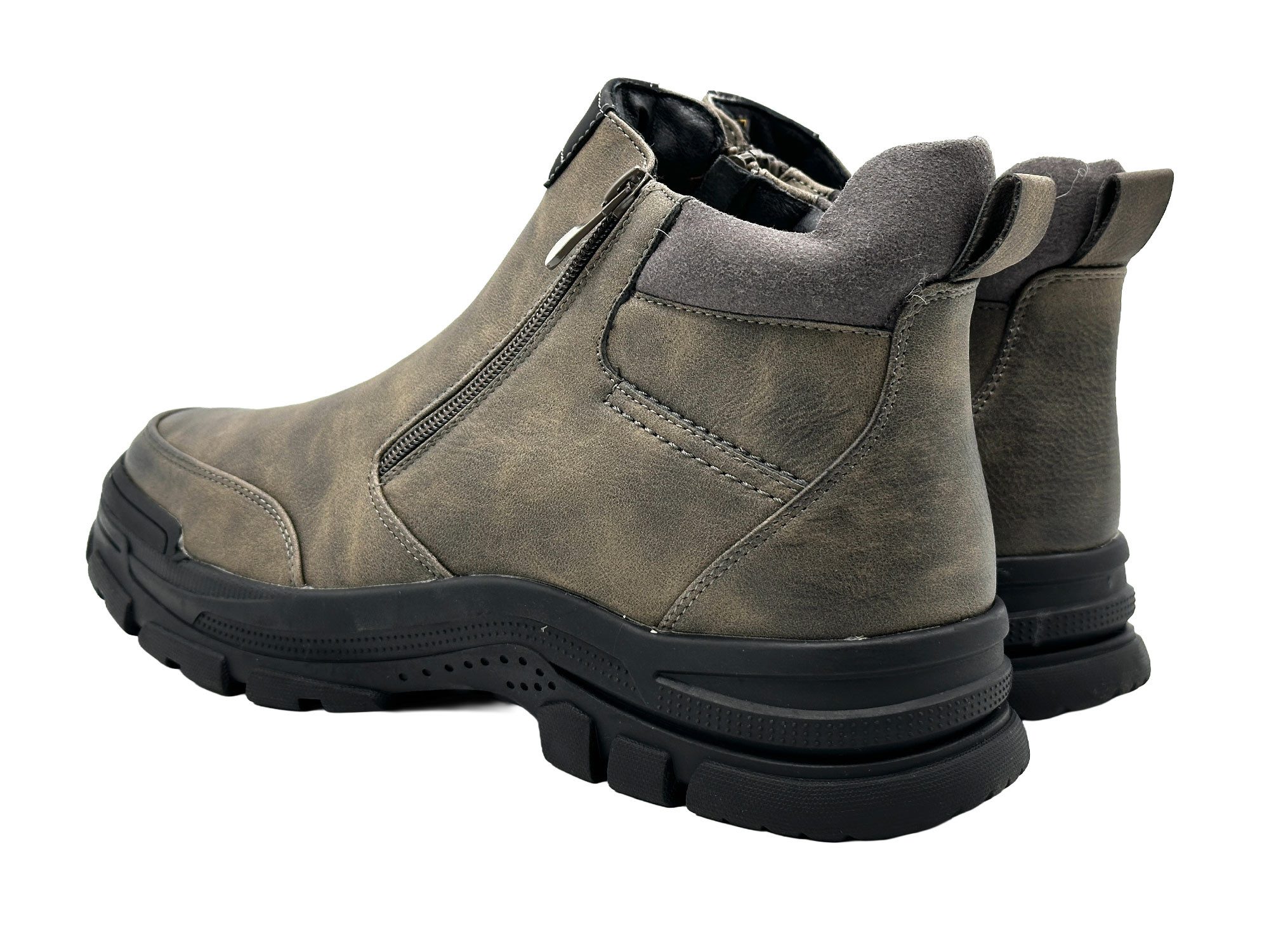 Nowaland Herren Winterstiefeletten mit warmem Innenfutter Winterstiefelette Mit Reißverschluss, warm gefüttert, pflegeleicht