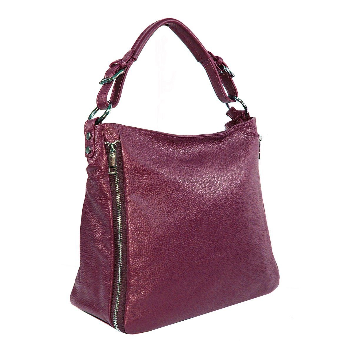 Handtasche in fs7142, Italy Weinrot Made fs-bags