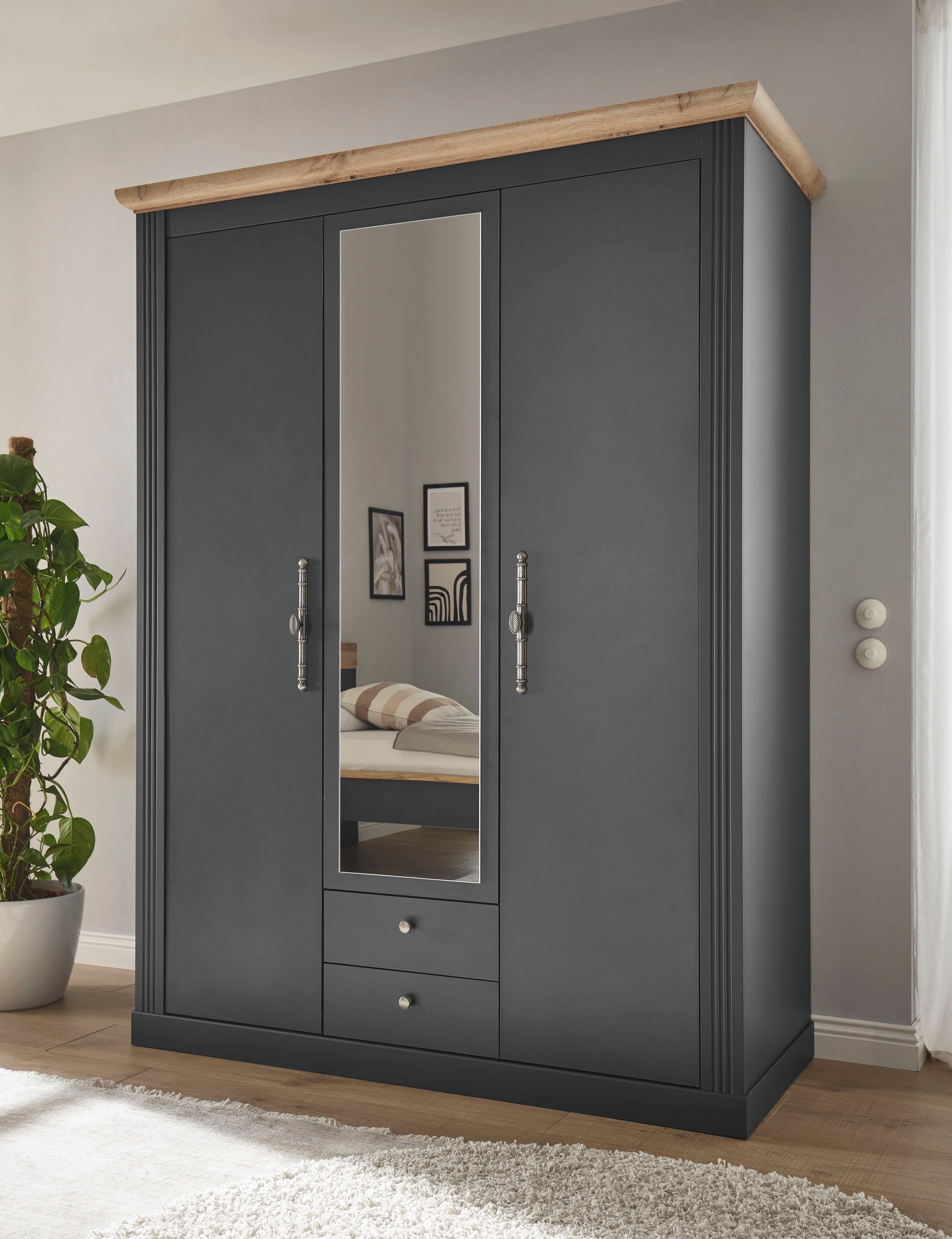 OTTO home Kleiderschrank WESTMINSTER Wäscheschrank in 2 Farben, Landhaussch günstig online kaufen