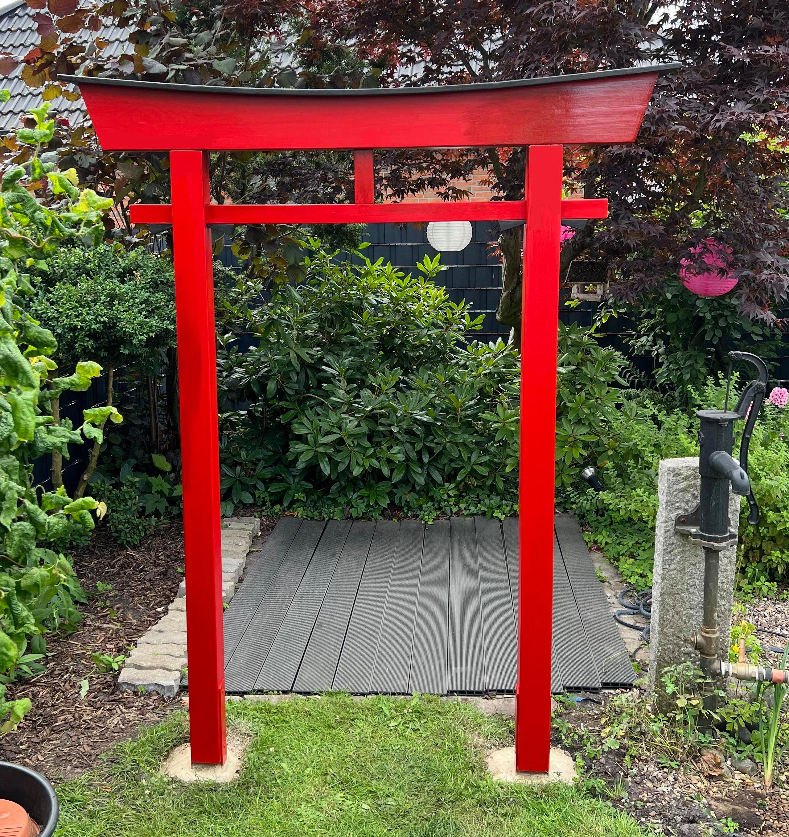 AAF Nommel Gartenfigur Japanisches Torii Gate Tor Japan, Modell 044