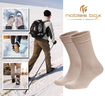 NoblesBox Thermosocken Herren Wintersocken (Beutel, 2-Paar, 41-46 EU Größe) Herren Warme Socken, Herren Arbeitssocken
