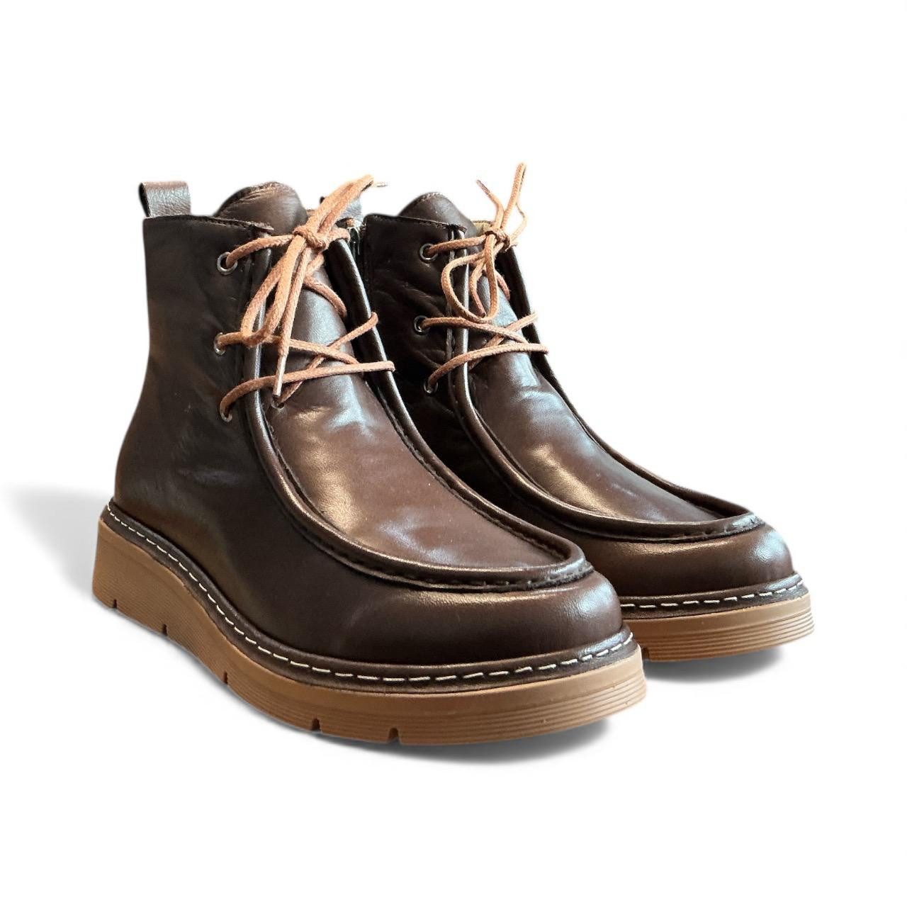 Begoria Damen Echtleder Boots mit Comfort Sohle – WeichTritt Stiefelette