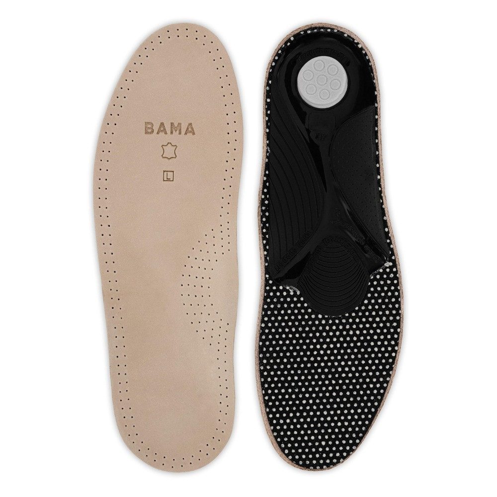 BAMA Group orthopädische Schuheinlagen Bama Premium Leather Footbed Einlegesohlen aus Echtleder, anatomisch