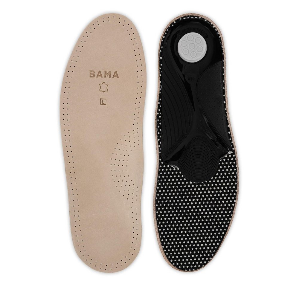 BAMA Group orthopädische Schuheinlagen Bama Premium Leather Footbed Einlegesohlen aus Echtleder, anatomisch