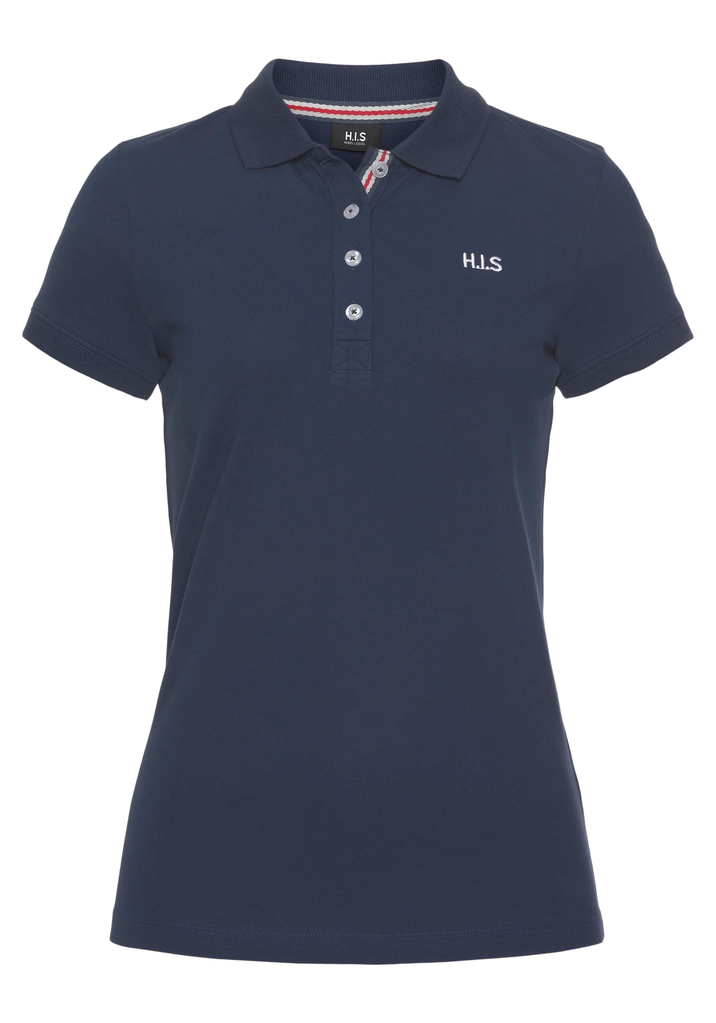 H.I.S Poloshirt (2er-Pack) Kurzarm, figurbetonte Passform, mit klassischem Polokragen