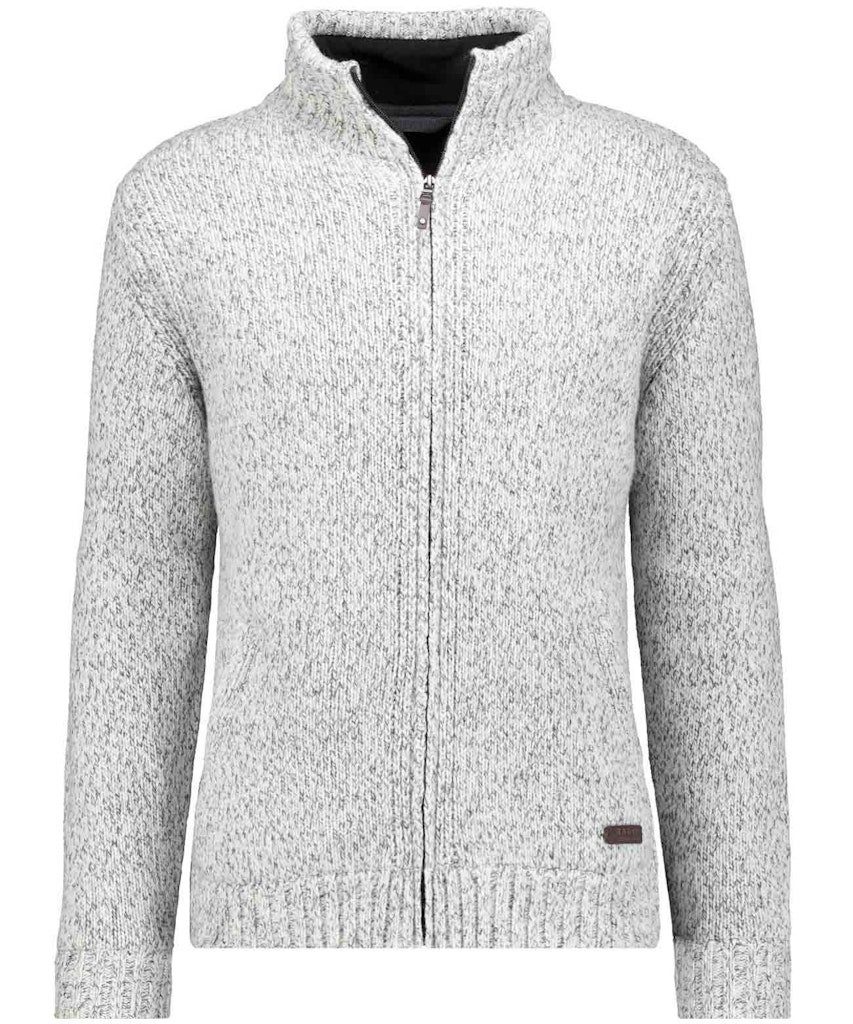 RAGMAN Strickjacke Carding zip with lining