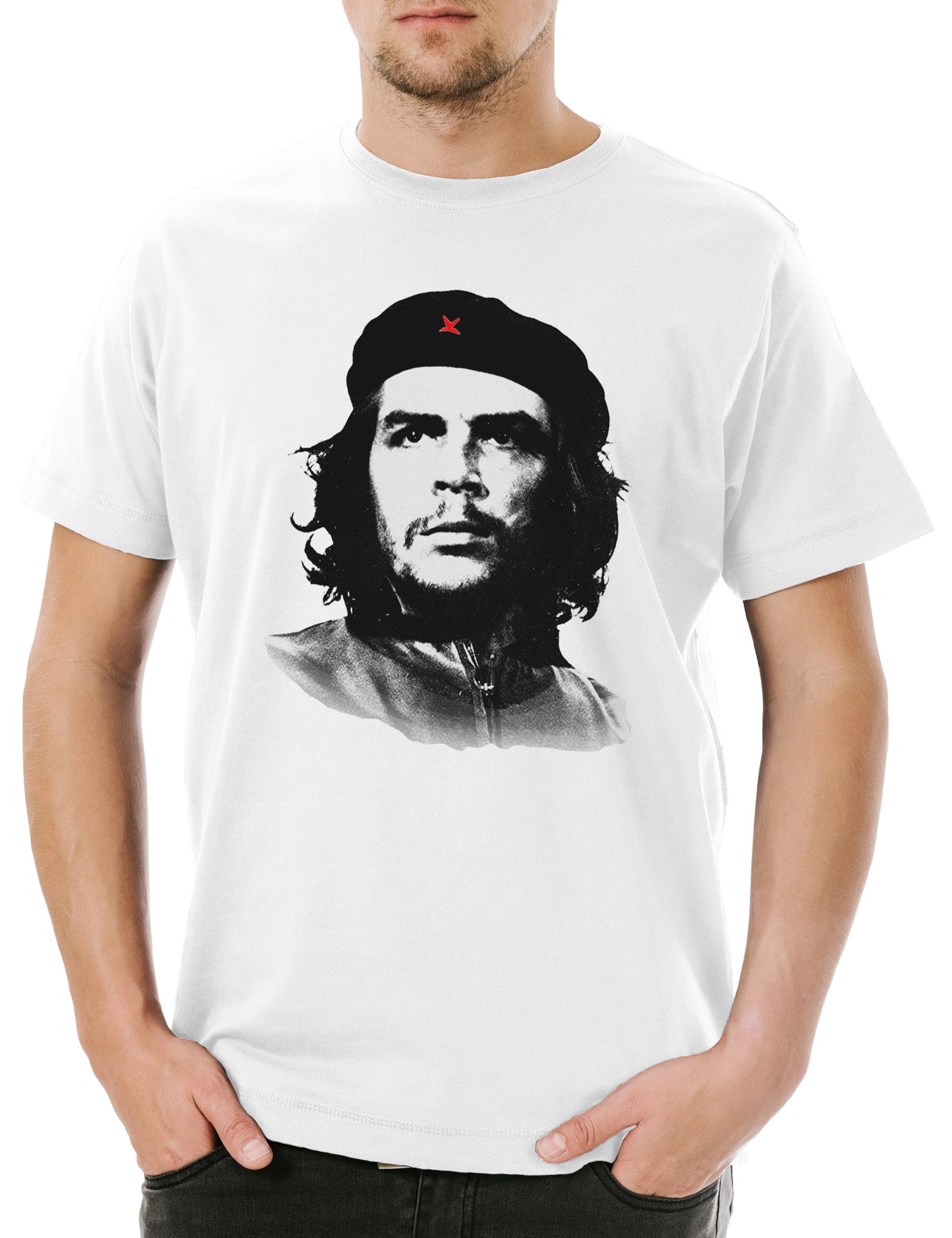 Urban Backwoods Print-Shirt Classic Che Guevara Portrait II Herren T-Shirt Fidel El Caballo Castro (1-tlg) Cuba Kuba Commandante Revolution