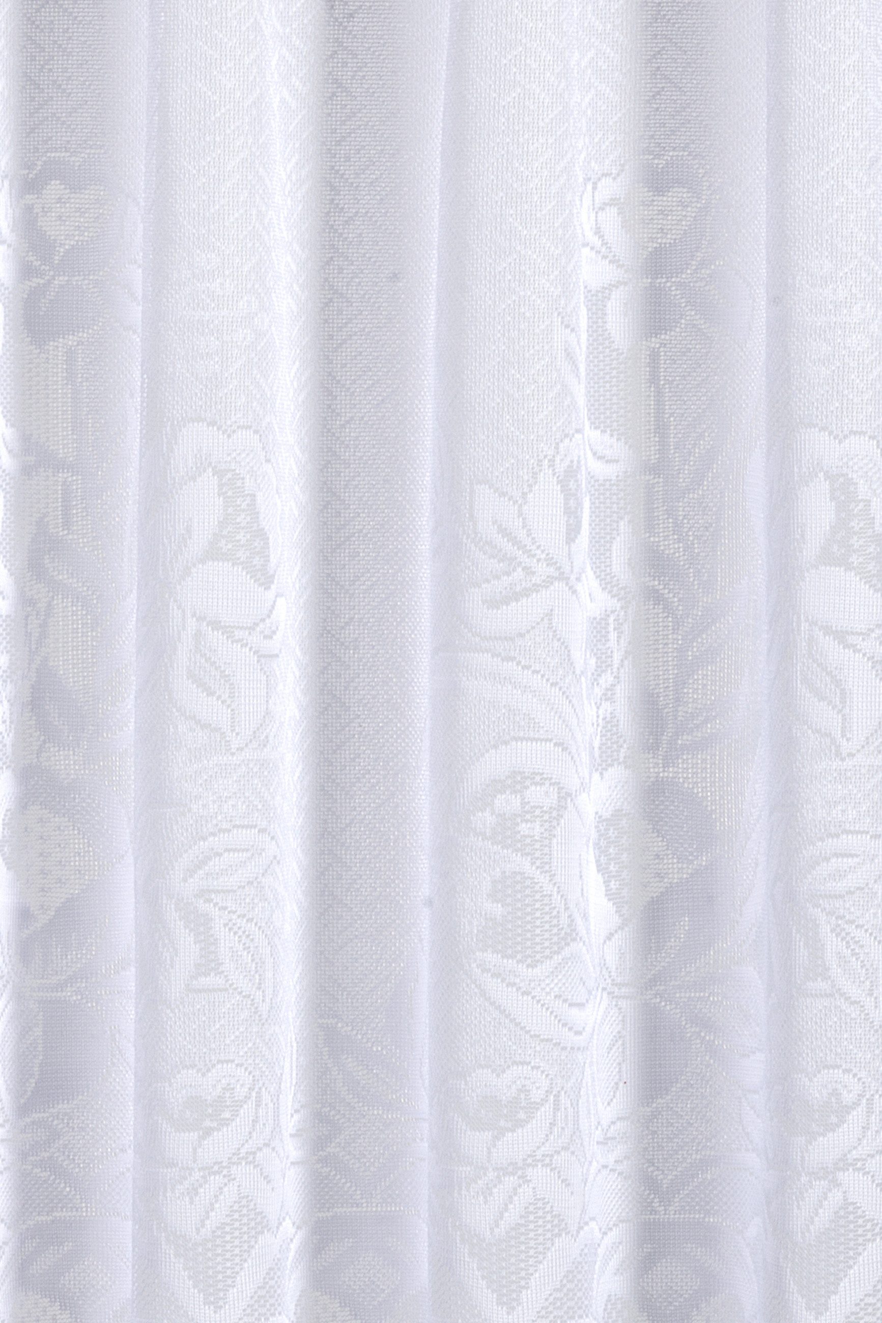 ELBERSDRUCKE Scheibengardine Bistrogardine 1129 weiß halbtransparent 60x160 günstig online kaufen