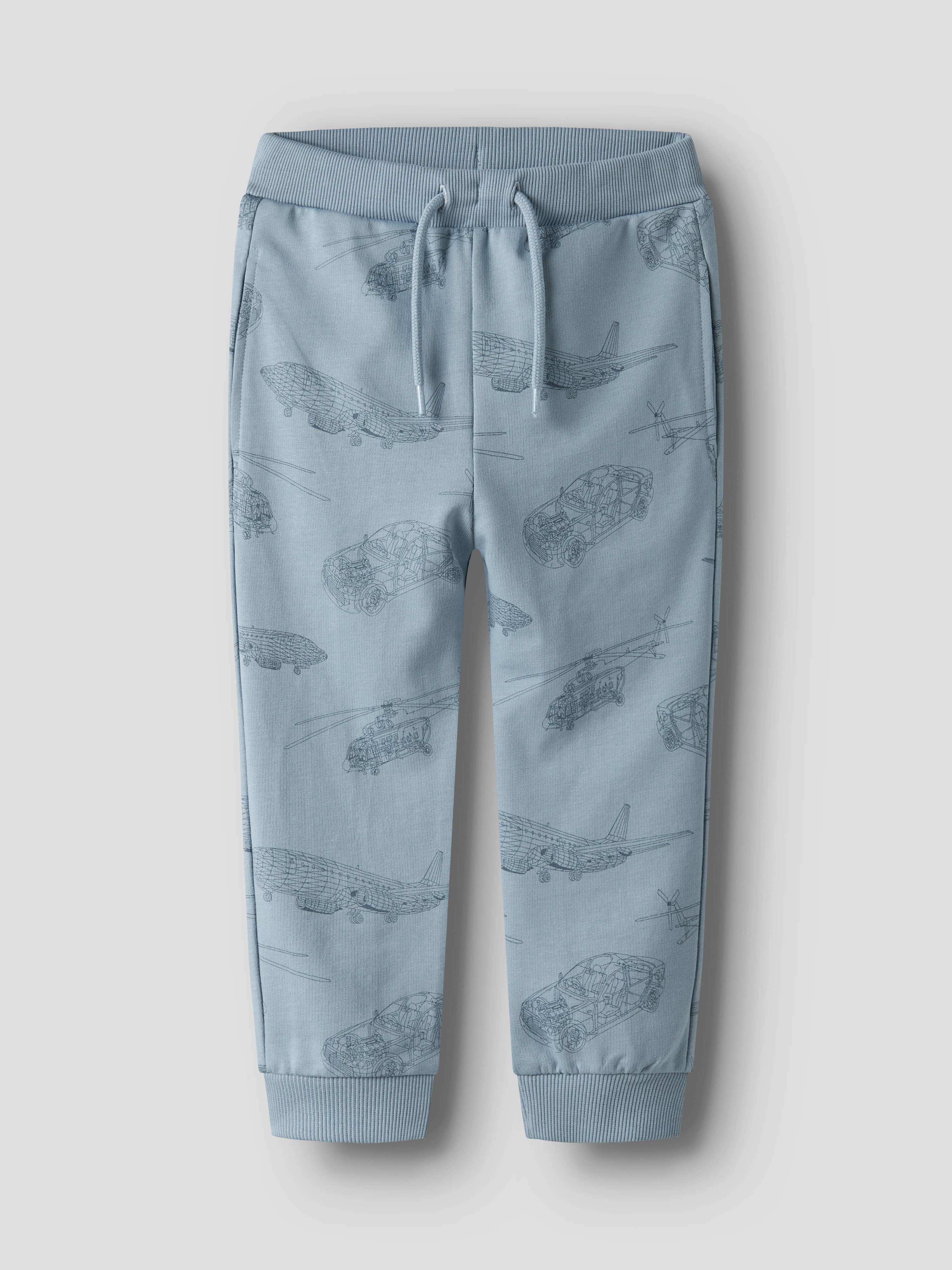 Name It Sweatpants NMMVARON für Jungen mit Tunnelzug und Markenlabel bedruckt, casual, normal, Baumwolle, ohne Kragen