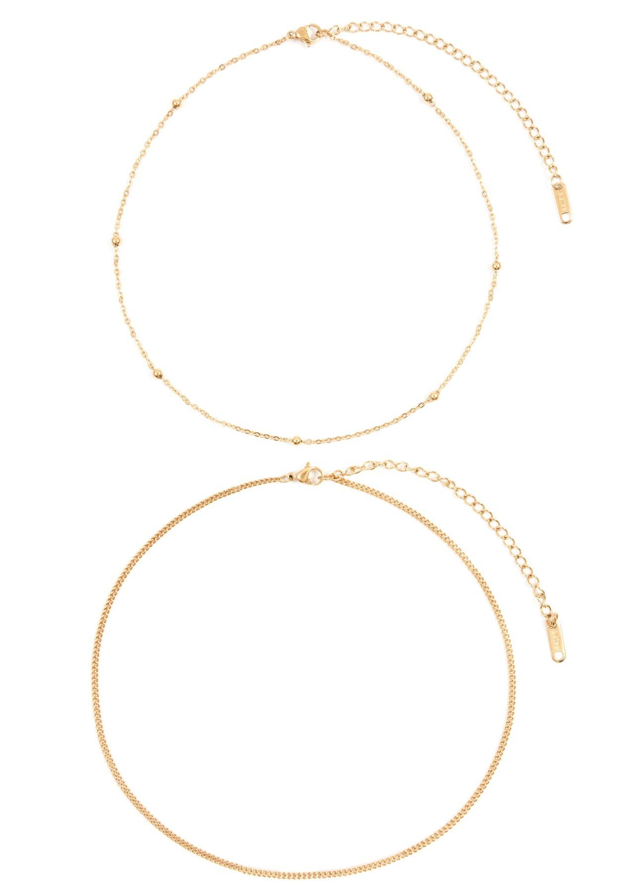 Hey Happiness Edelstahlketten-Set Layer Choker 18K günstig online kaufen