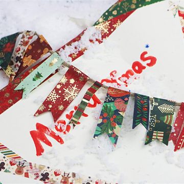 Lubgitsr Klebeband Weihnachten Washi Masking Tape Dekorative Klebeband für Scrapbooking (21-St)
