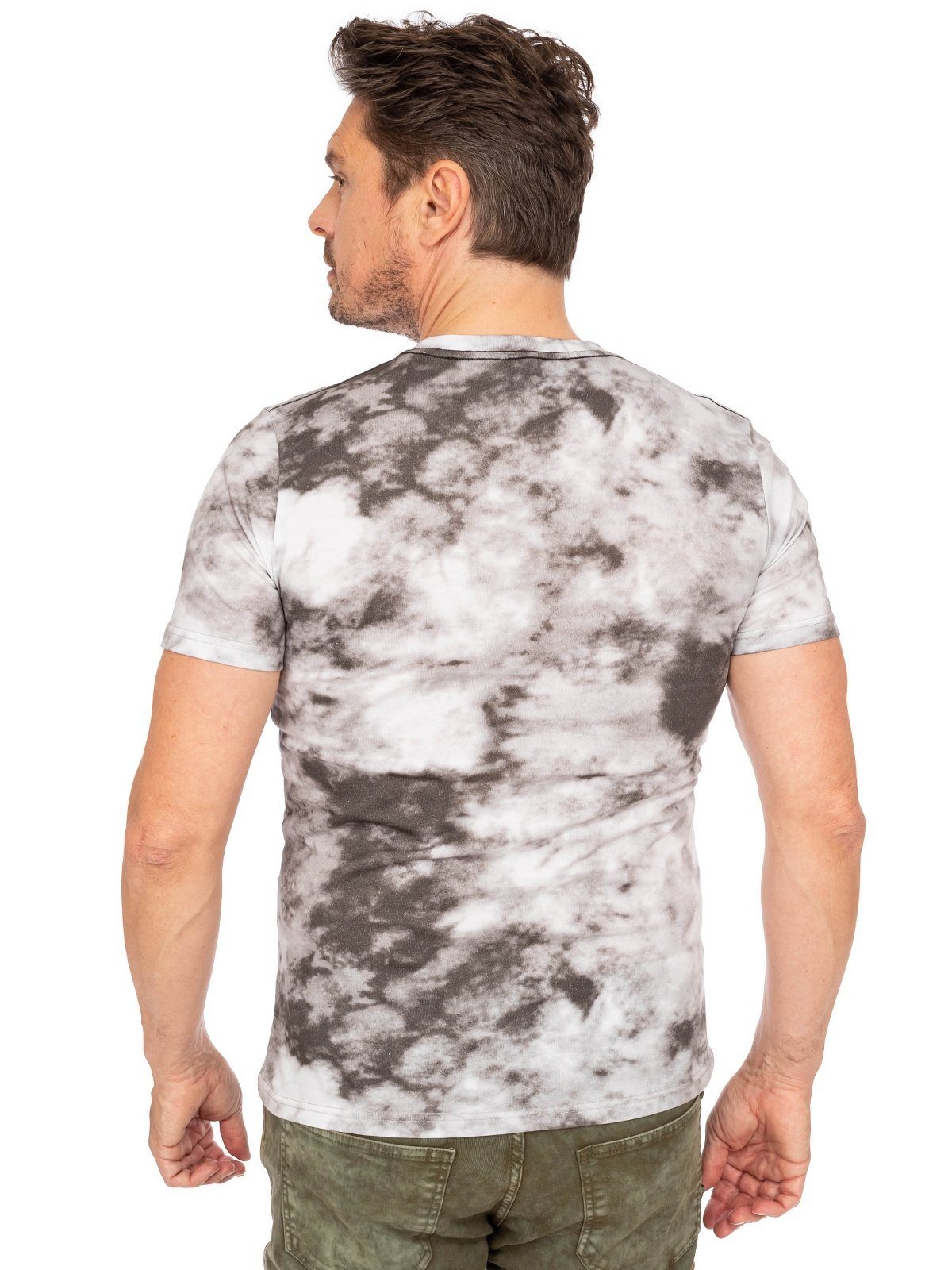 Almsach Trachtenshirt T-Shirt 151 CO stone