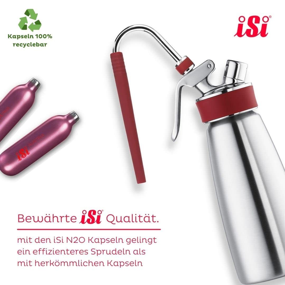 iSi Sahnesyphon iSi Gourmet den Rapid Whip Edelstahl / für iSi Kunststoff inkl., Infusion Tool