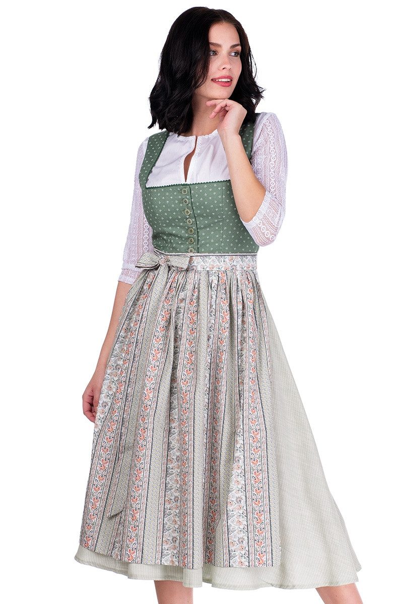 Berwin & Wolff Dirndl Midi Dirndl 2tlg. - OLIVERA - schilf light/salbei günstig online kaufen