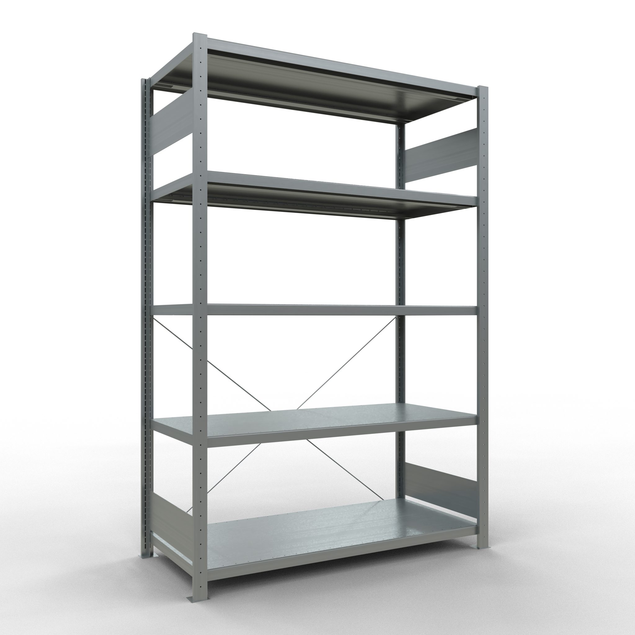 Steckregal Stecksystem Grundregal - 2000x1300x800 mm, Typ 150 kg