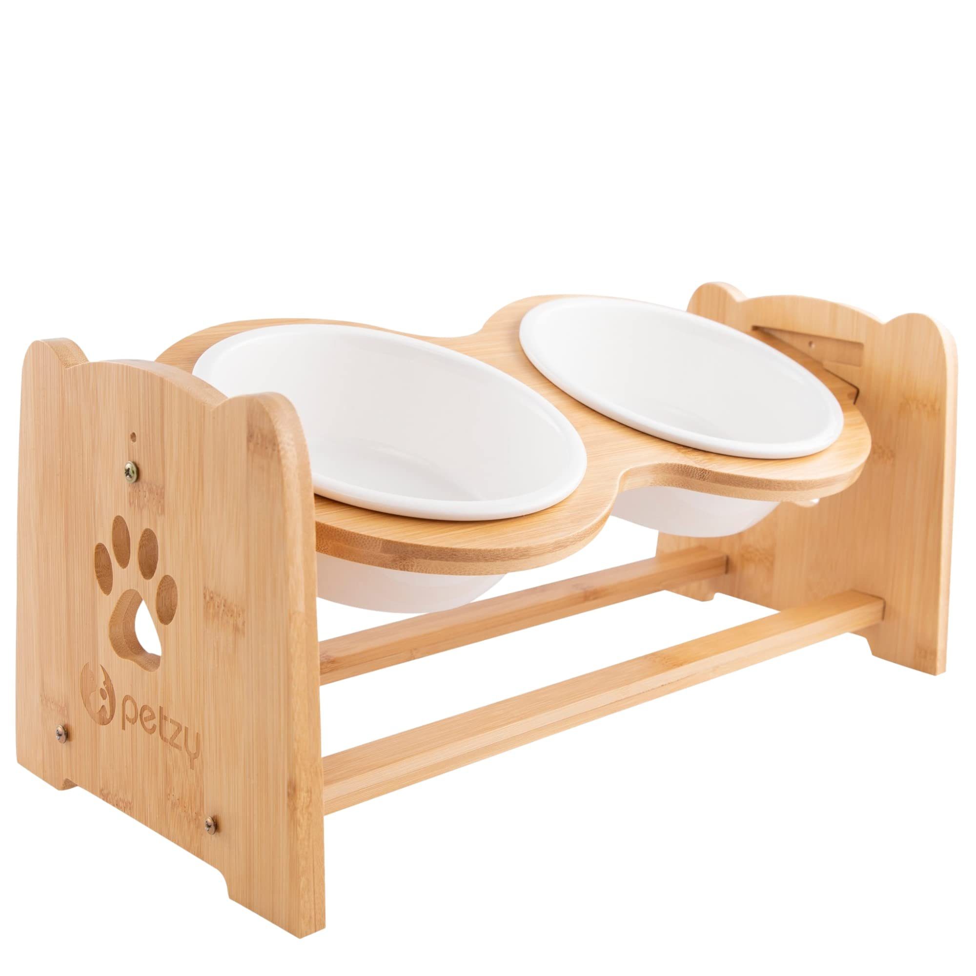 Napf-Set Premium Katzennapf und Hundenapf erhöht & verstellbar