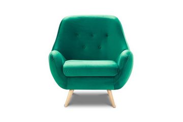 JVmoebel Sessel Sessel Club Lounge Designer Stuhl Polster Sofa 1 Sitzer Relax