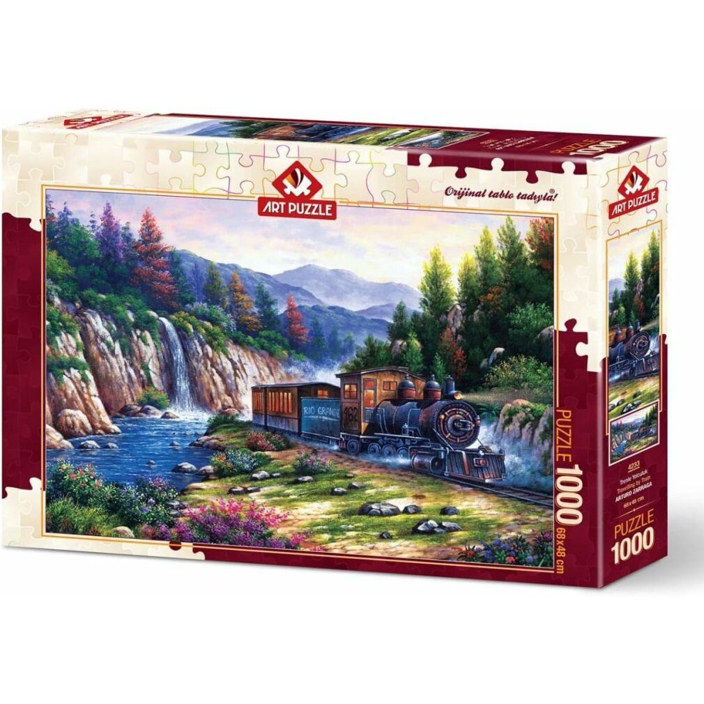 ART PUZZLE Puzzle Puzzle Train Travel 1000 Teile, Puzzleteile