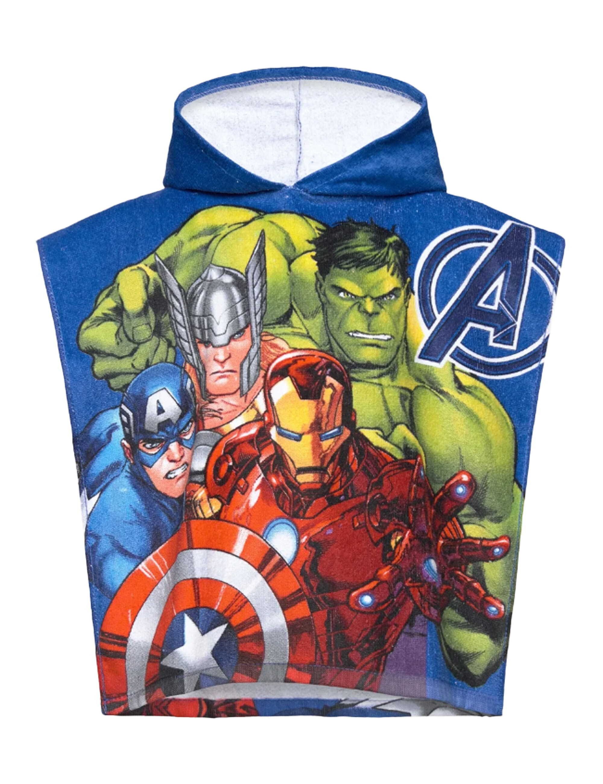 MARVEL Kapuzenhandtuch Badeponcho Avengers, 100% Baumwolle günstig online kaufen