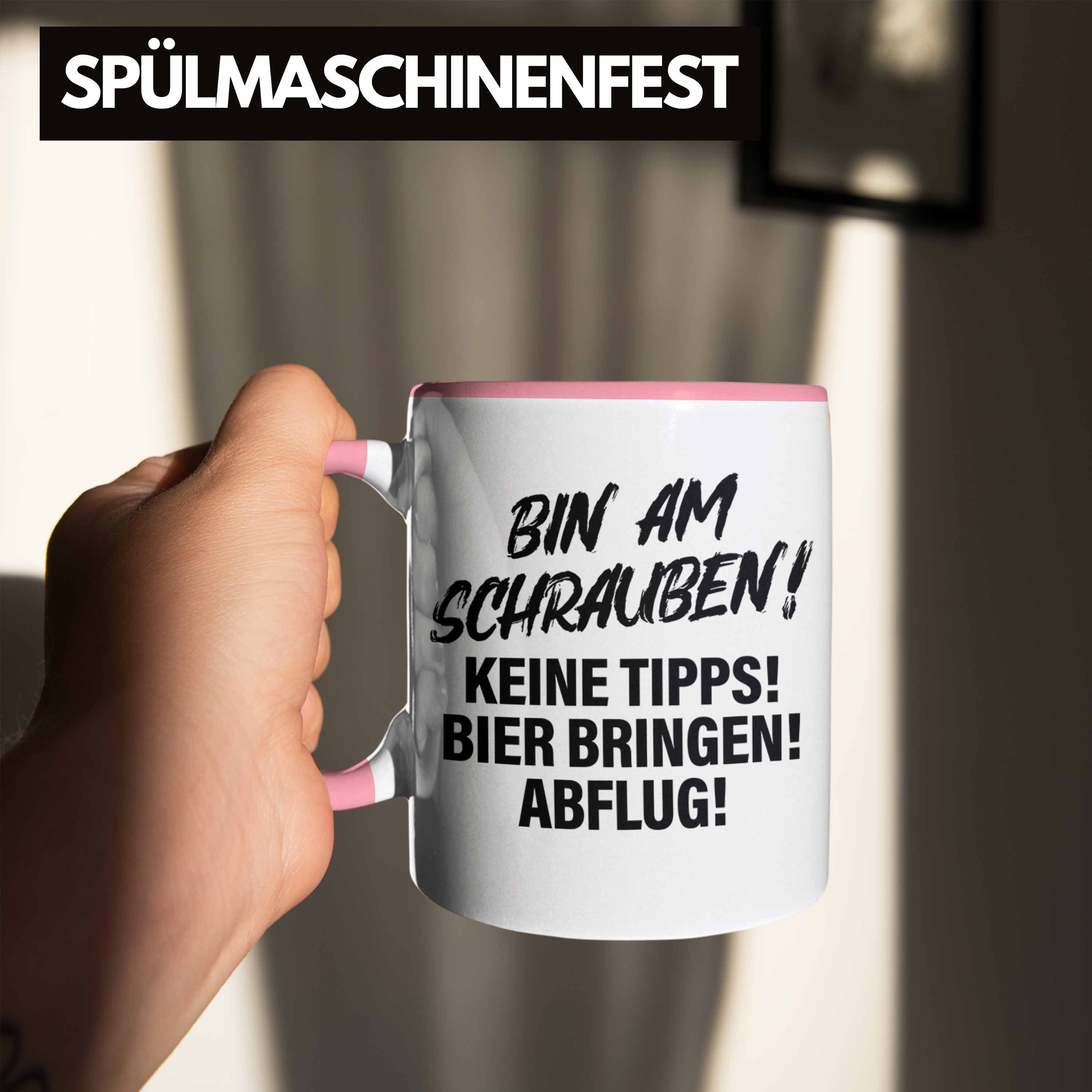 Trendation Tasse Trendation - Autotuner Tasse Rosa Auto Geschenkidee Tuner Geschenke Kaffeetasse Tasse Männer Autofan Autoliebhaber für