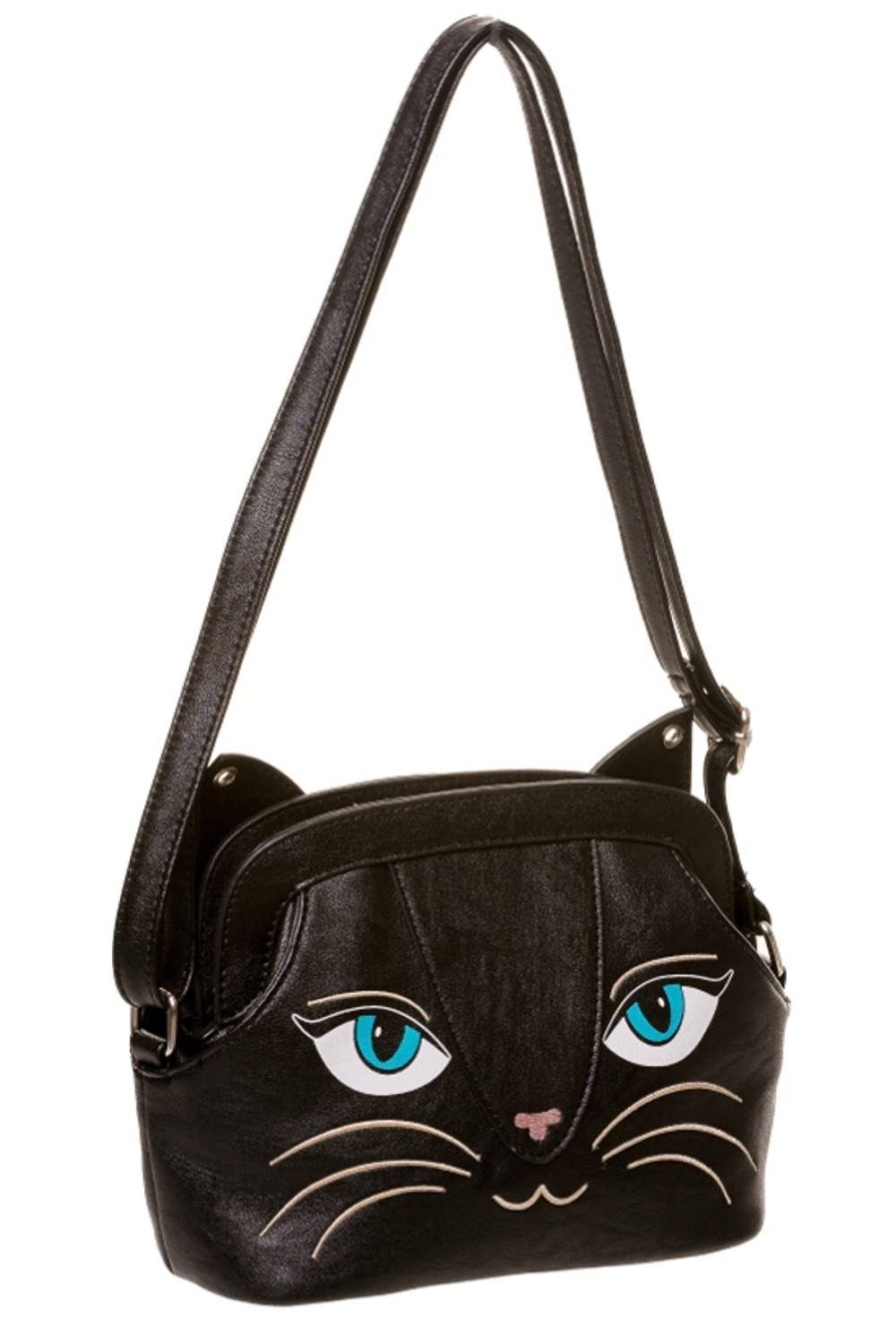 Banned Schultertasche Katze Kawaii Cat Bag, Ohren mit Glöckchen günstig online kaufen