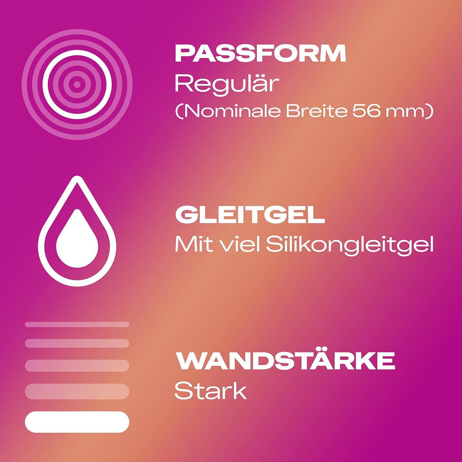 durex Kondome Pleasure Me Mit Noppen & Rippen & anatomischer Easy-On-Form Vorratspack, 40 St.