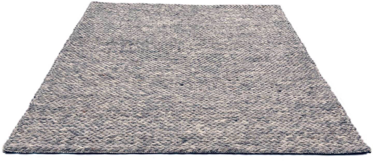 Wollteppich Arlberg Theko Rechteckig Hohe 10 Mm Reine Wolle Strickoptik Wohnzimmer Online Kaufen Otto
