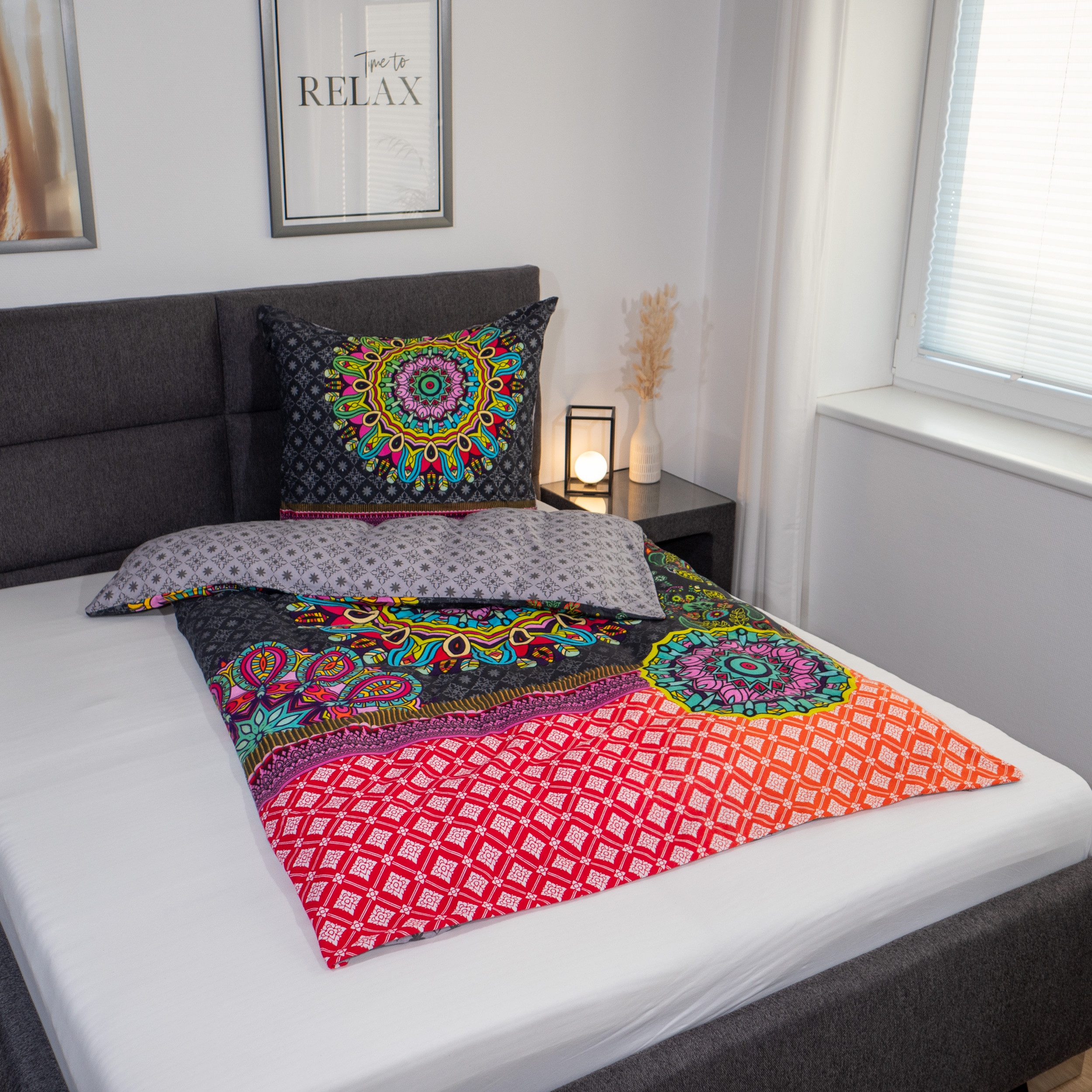 Traumschloss Bettwäsche Comfort Baumwolle, Flanell, 2 teilig, bunte Mandala günstig online kaufen