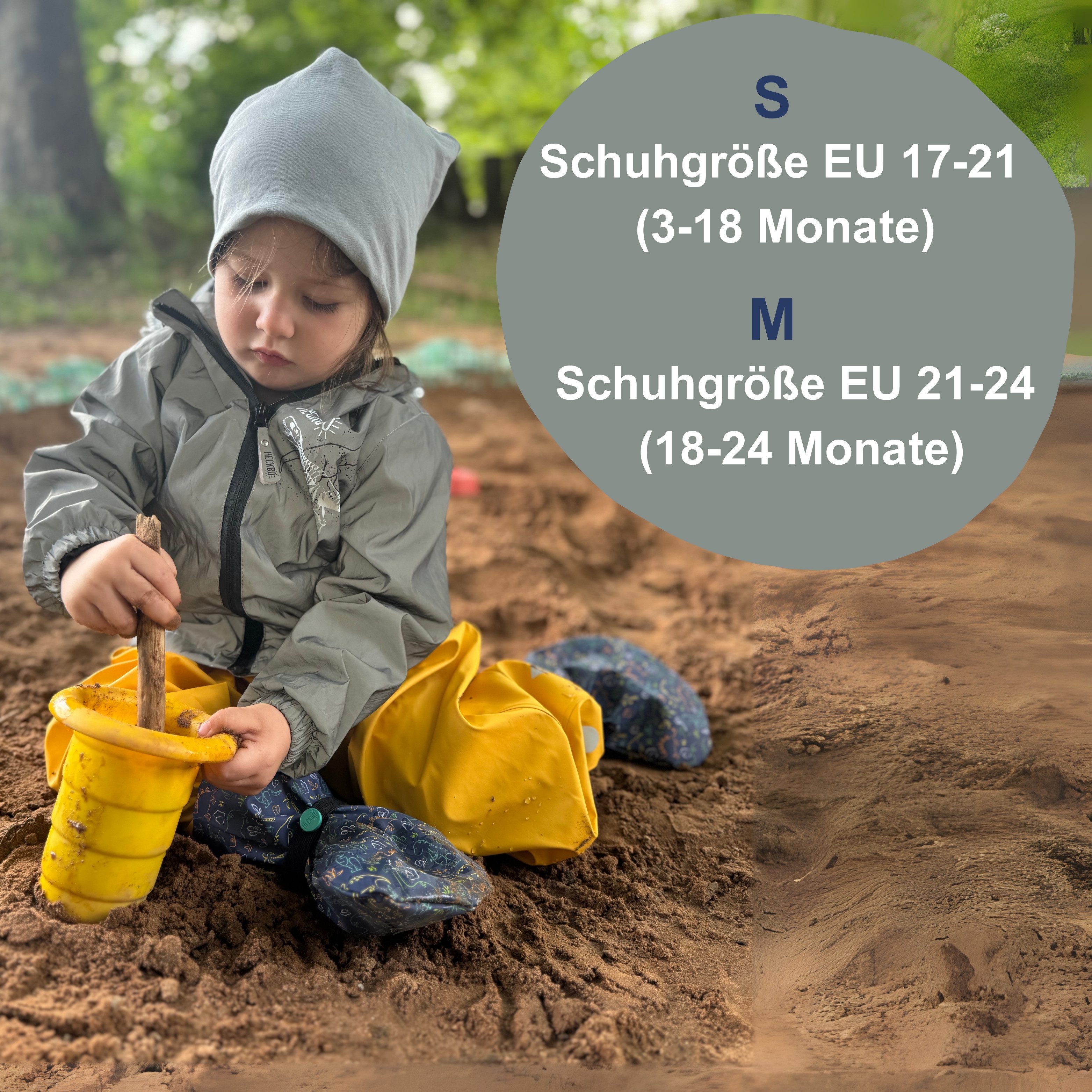 HECKBO Baby Füßlinge wasserdicht mit Vlies Futter verschiedene Motive Babystiefel