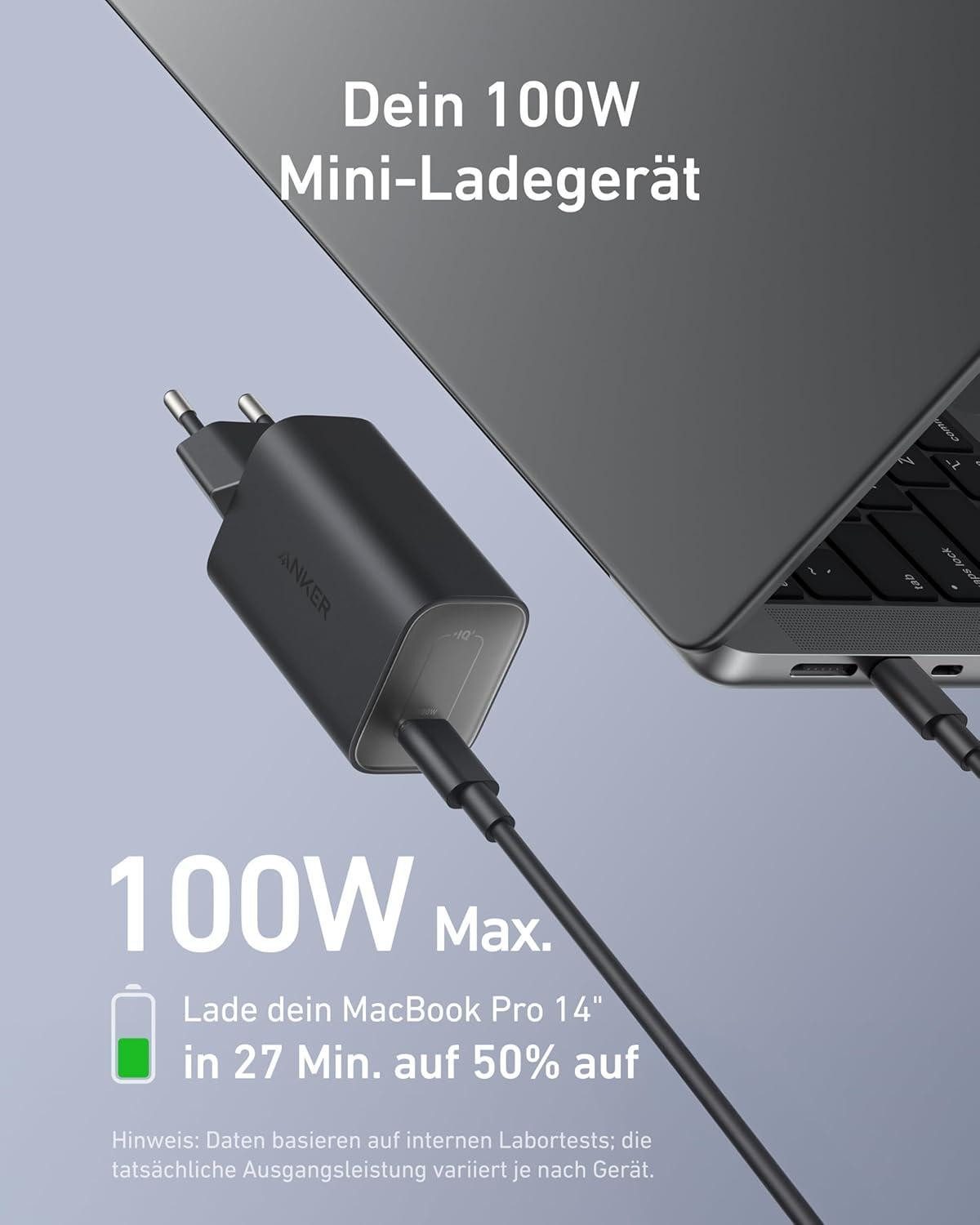 Anker B2679G11 Ladestation (Schnellladegerät für Mobilgeräte mit 100 W Leistung)