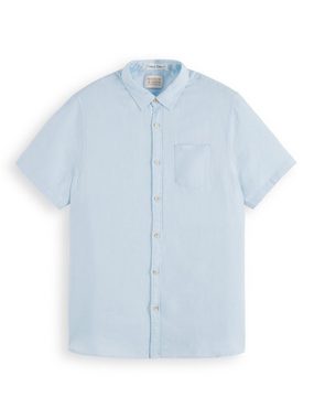 Scotch & Soda Kurzarmhemd Hemd Kurzärmliges Leinenshirt mit Knopfleiste und (1-tlg)
